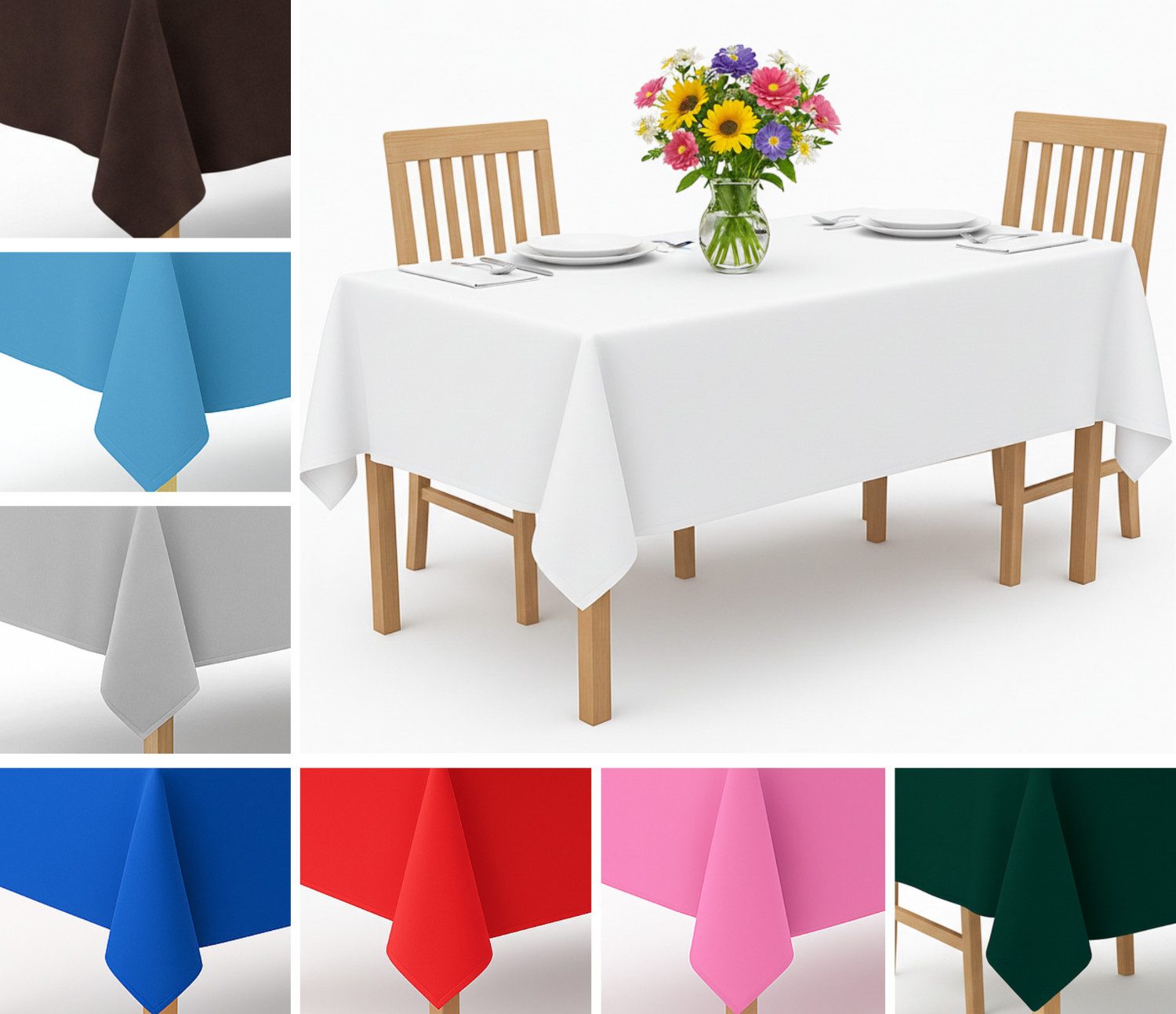 Primawela Tischdecke für Küche, Esszimmer, Garten, Feiern Farben & Größen