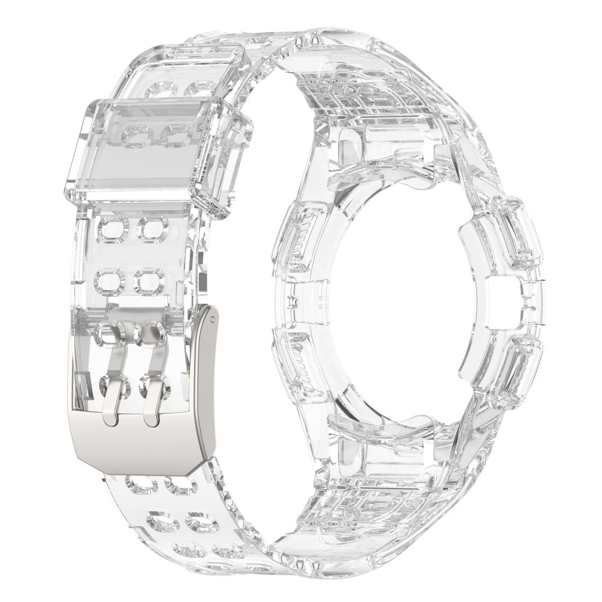 Galaxy Schutz 44mm mit Wigento Transparent Samsung Smartwatch-Armband Gehäuse 6 Watch Armband Für
