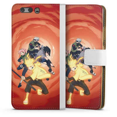 DeinDesign Handyhülle Naruto Shippuden Sasuke Sakura Team 7, Huawei P10 Hülle Handy Flip Case Wallet Cover Handytasche Leder