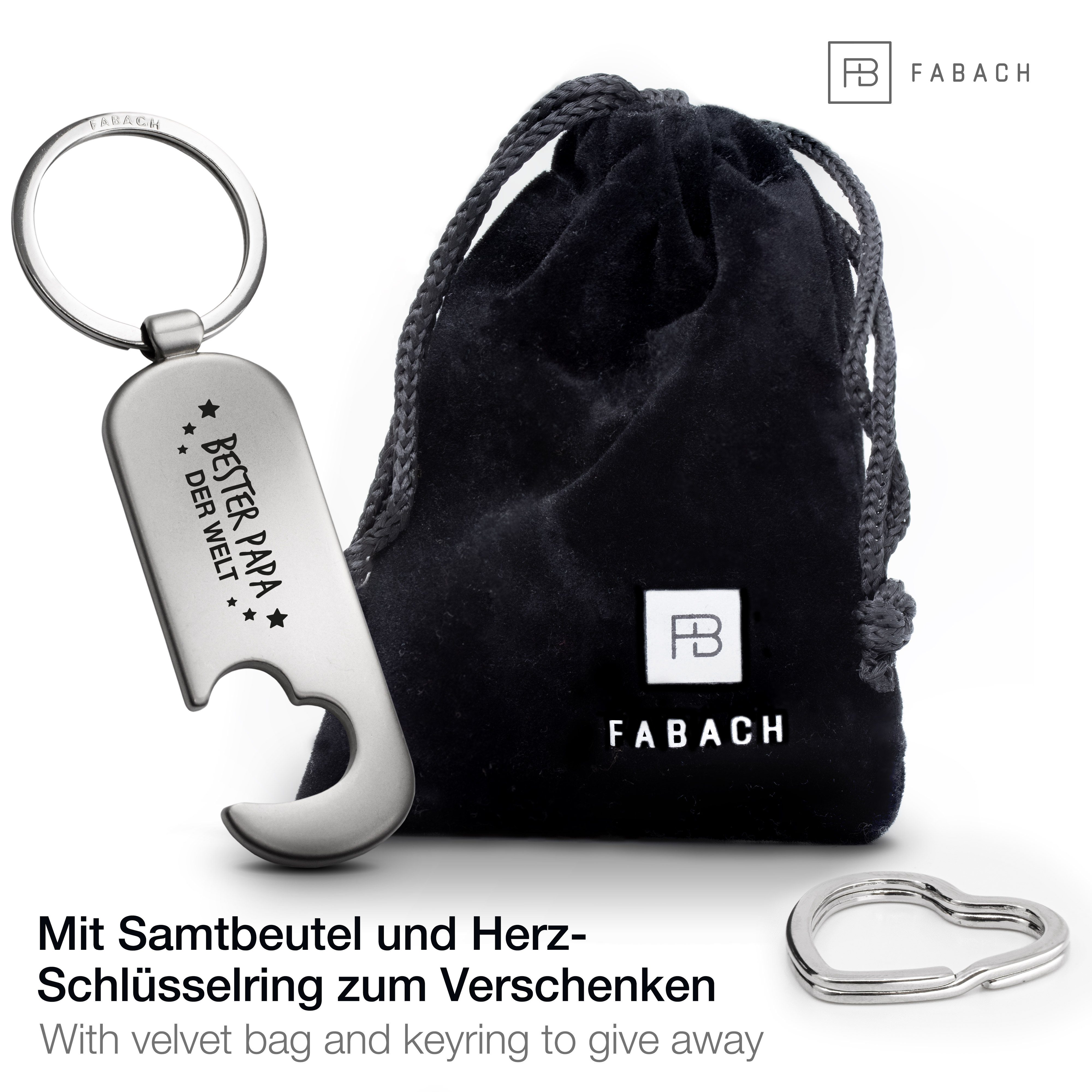 FABACH Schlüsselanhänger Flaschenöffner und Gravur - günstig online kaufen