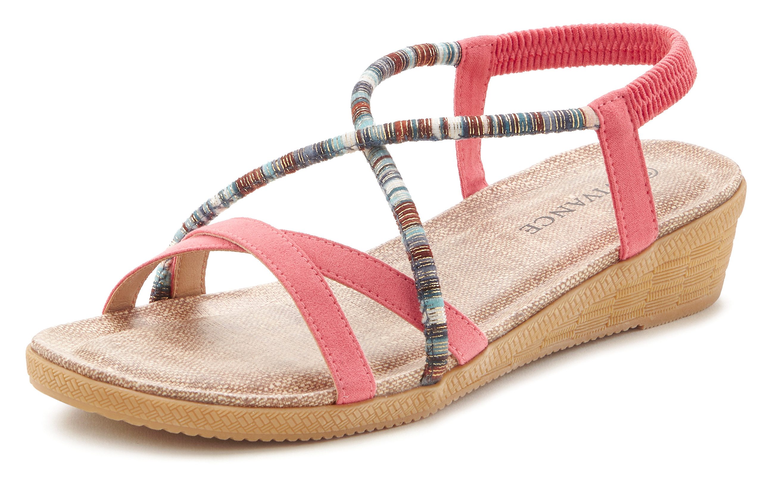 Vivance Sommerschuh Sandale mit dezenten Schmuckelementen, günstig online kaufen