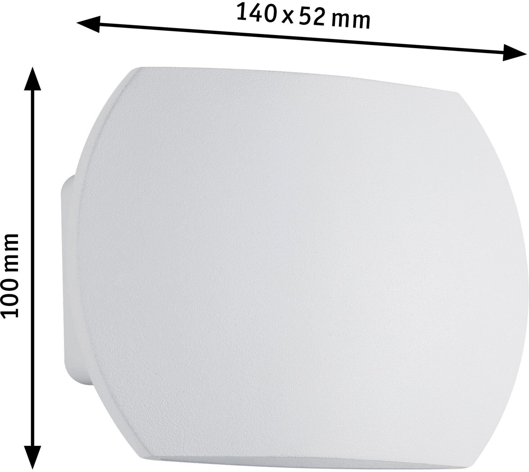 Paulmann LED Wandleuchte Bocca IP44 2x3W Weiß, LED fest integriert, Warmweiß