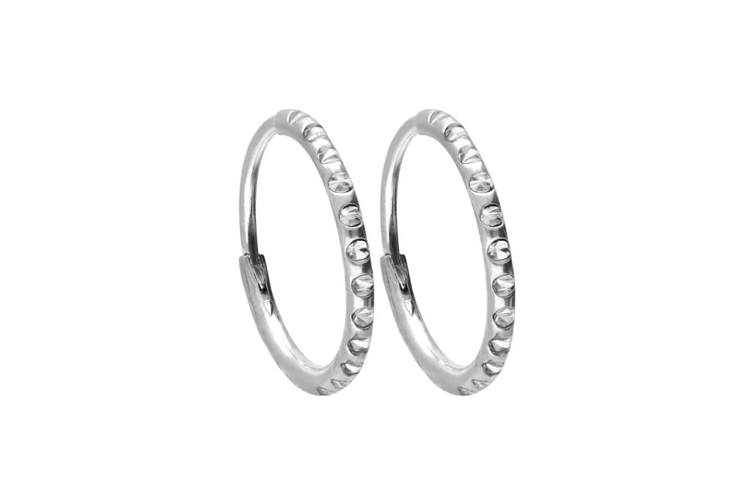 FILANGO Piercing-Set Titan Ohrclicker Creolen KRISTALLE günstig online kaufen
