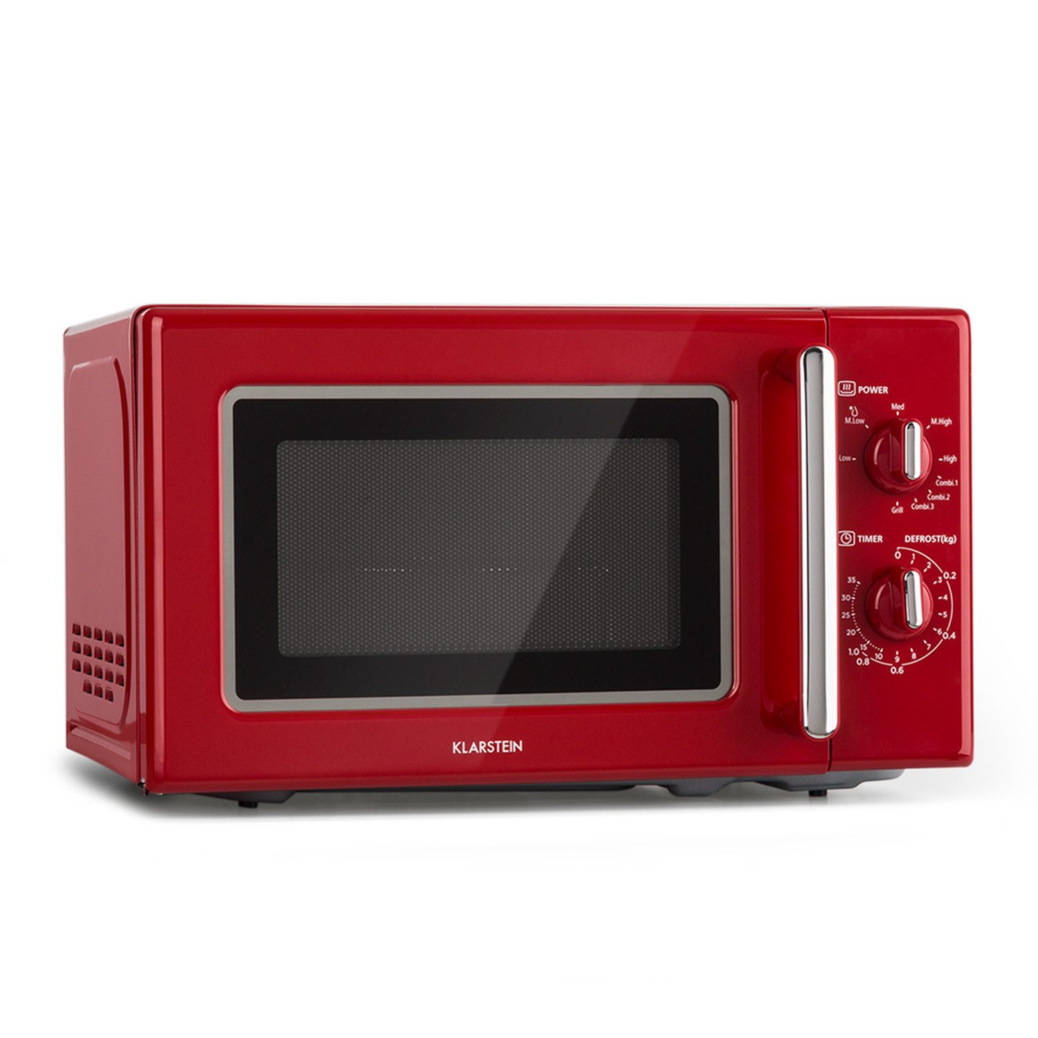 Klarstein Mikrowelle Caroline, Erwärmen, Grillen, Backen, 20 l