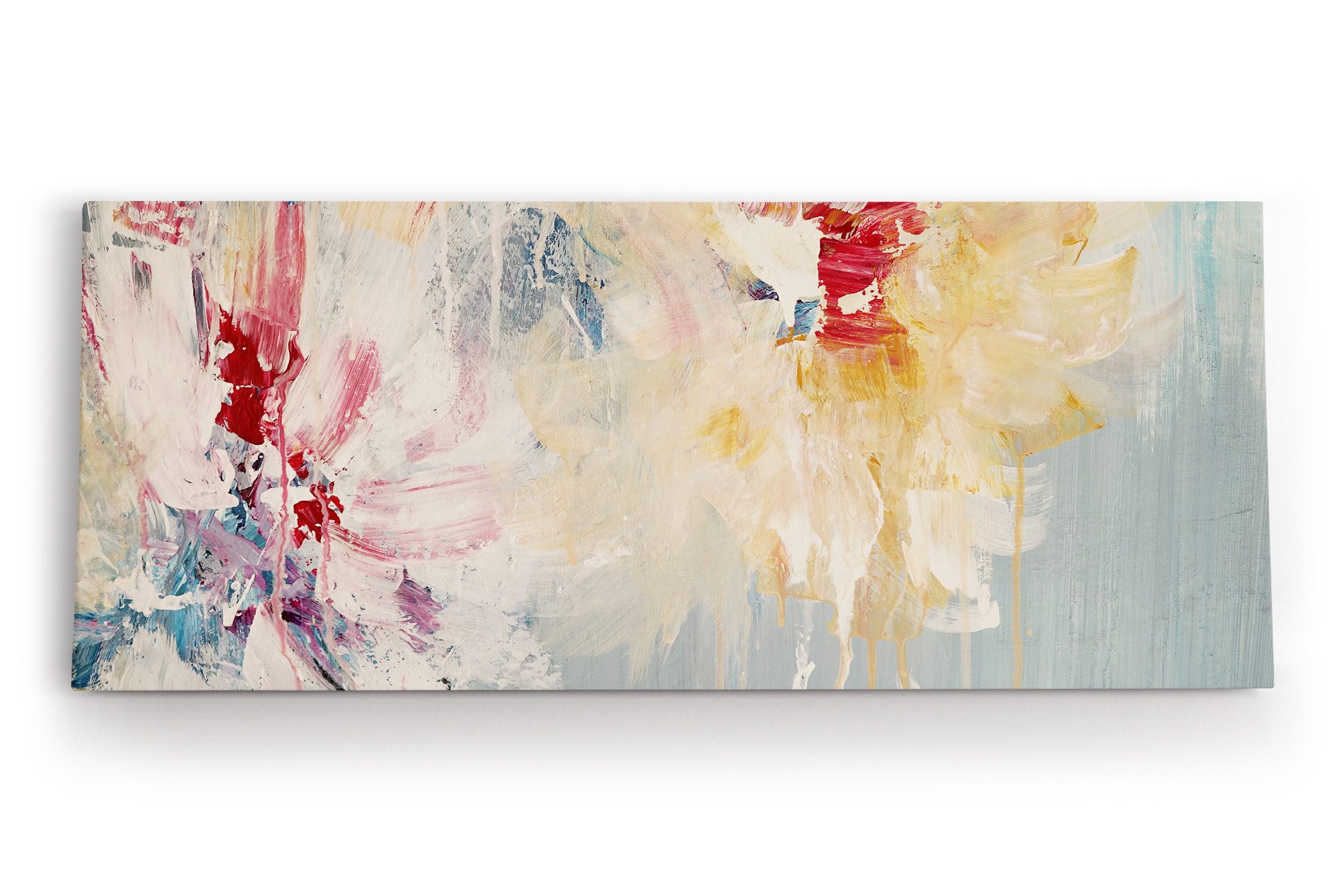 Leinwandbild Struktur Farben Farblecken Abstrakt Kunstvoll Modern