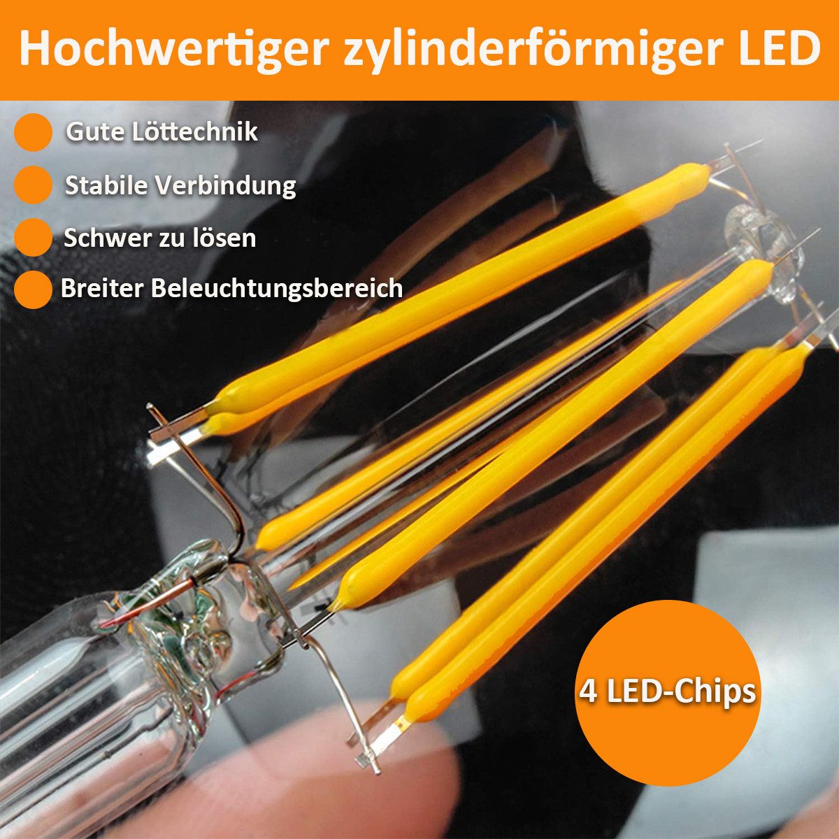 HYIEAR LED-Leuchtmittel LED-Leuchtmittel, E27/Warm White/dimmbar/2700K/klar günstig online kaufen