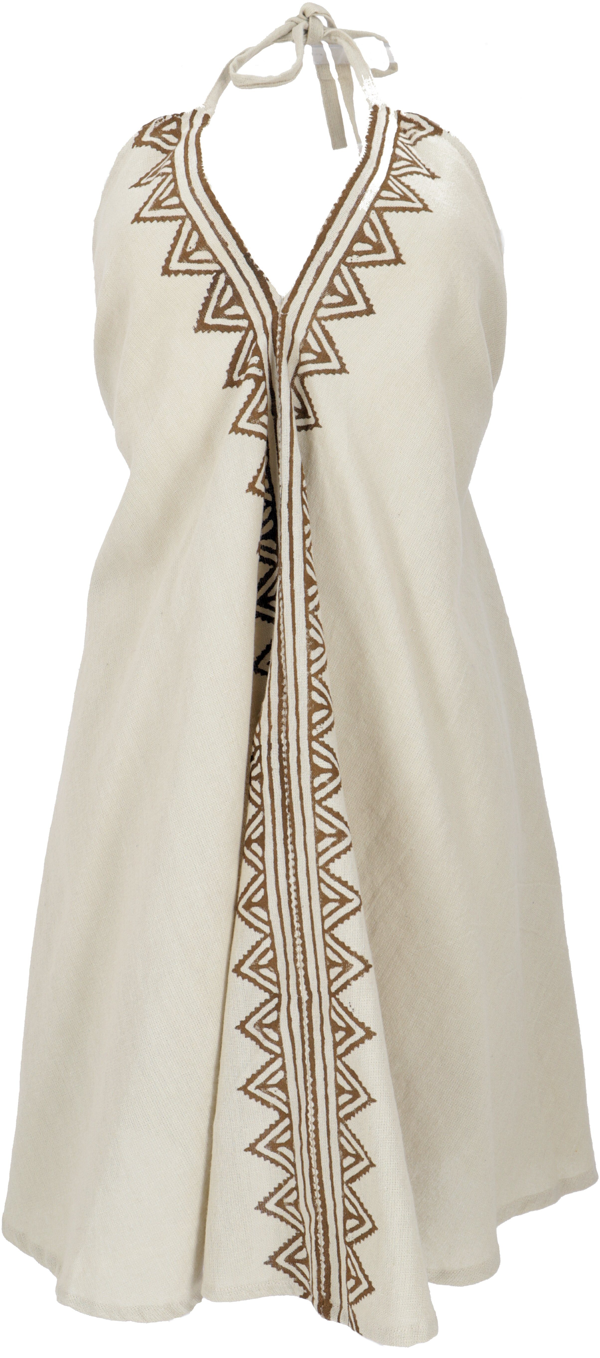 Guru-Shop Midikleid Boho Minikleid, Neckholder Kleid, günstig online kaufen