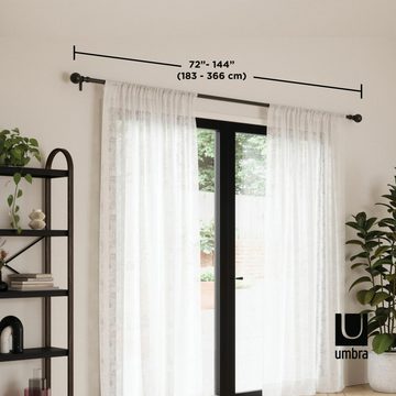 Vorhangstange Bolas 383 cm, Umbra, Ø 25 mm, ausziehbar, Stahl