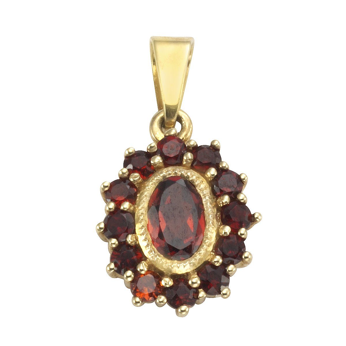 Vivance Kettenanhänger 333/- Gelbgold mit Granat günstig online kaufen