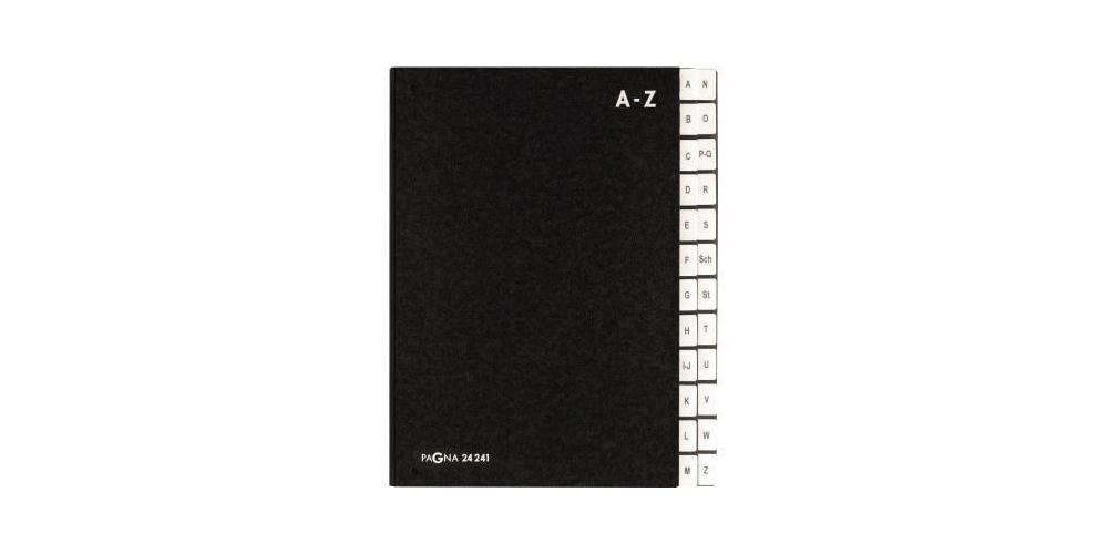 PAGNA Organisationsmappe Pultordner Verwendung für Papierformat: DIN A4 Ausführung der Tabe: A-Z