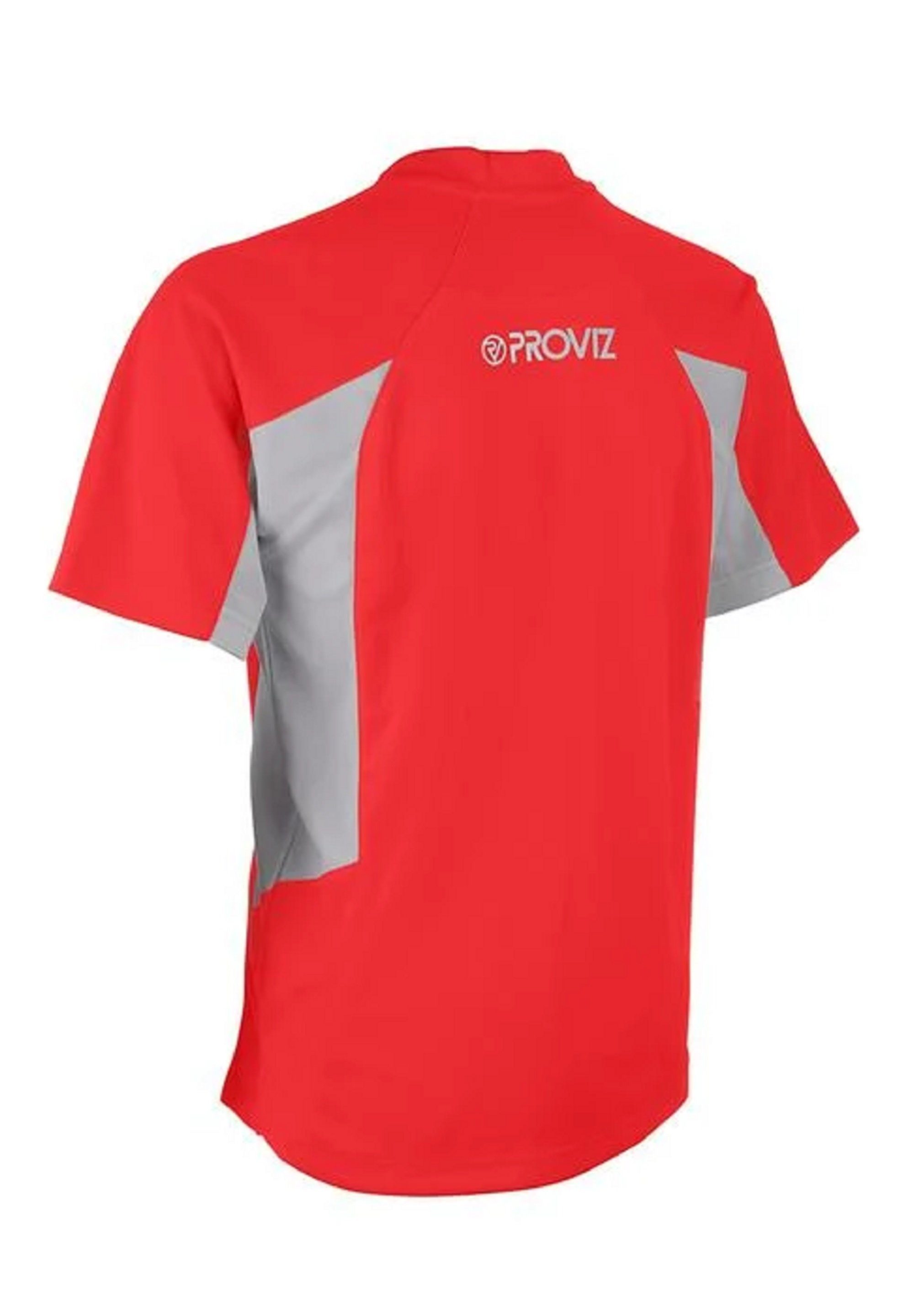 Klassisch red Ultraleicht, Laufshirt reflektierend feuchtigkeitsabsorbierend, ProViz