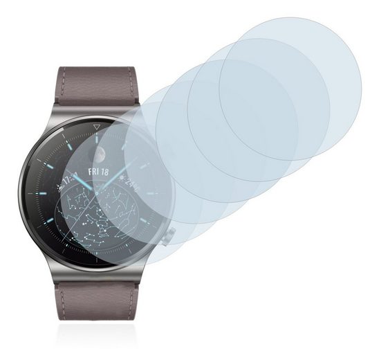 Savvies Schutzfolie »für Huawei Watch GT 2 Pro«, (6 Stück), Folie Schutzfolie klar