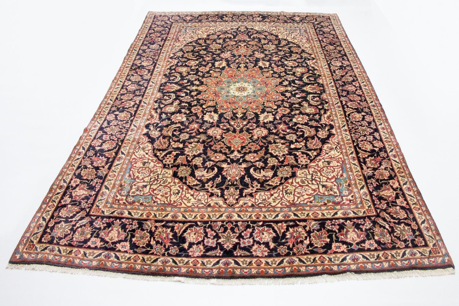 Wollteppich »Najafabad Teppich handgeknüpft blau«, morgenland, rechteckig,  Höhe 10 mm online kaufen | OTTO