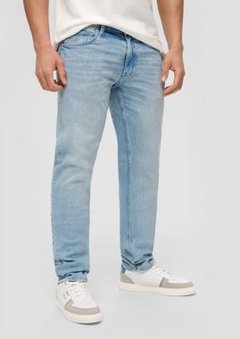s.Oliver Stoffhose Jeans York / Regular Fit / Mid Rise / Straight Leg Label-Patch