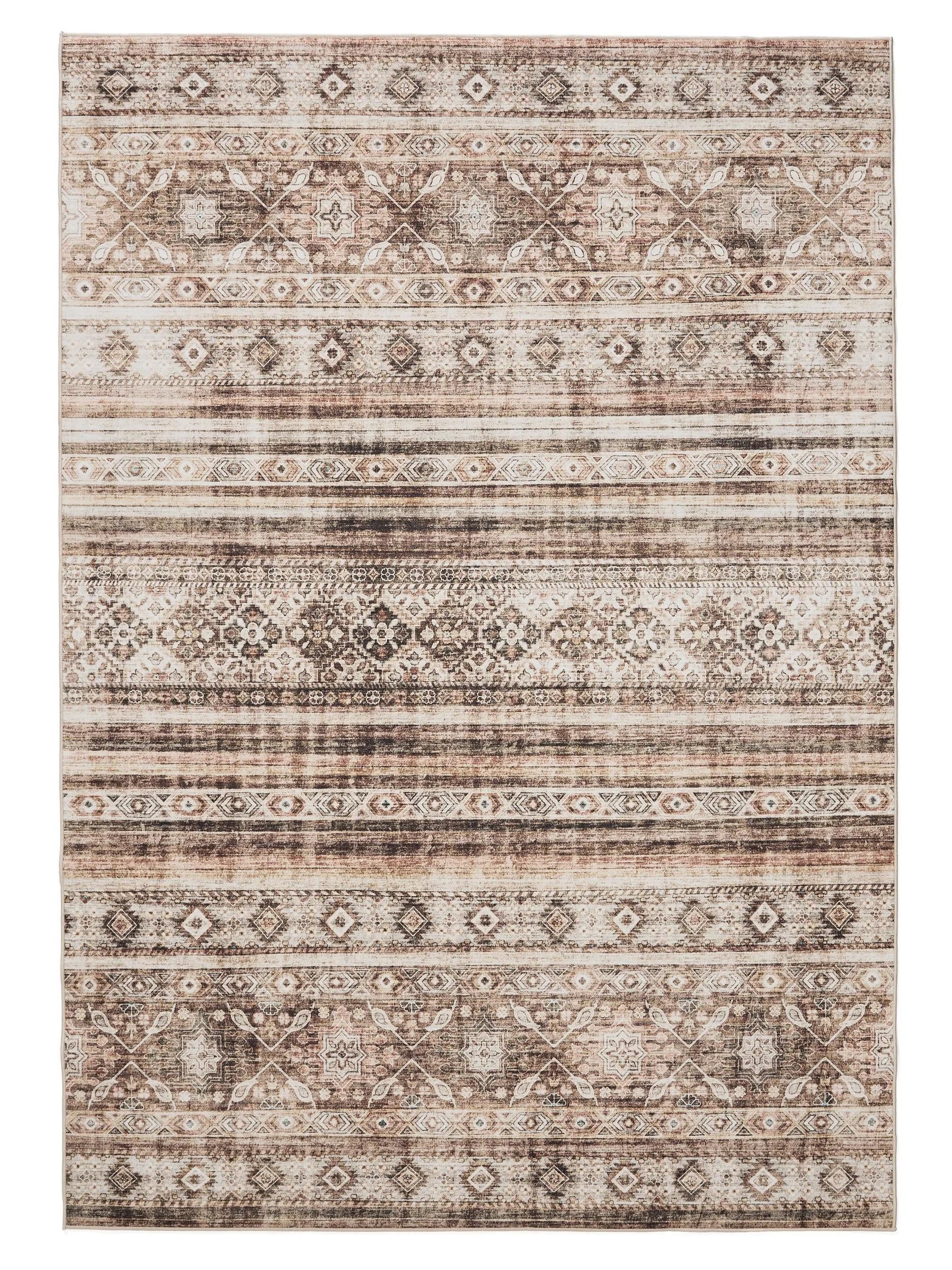 benuta Teppich George, rechteckig, Höhe: 5 mm, Vintage-Look, Kurzflor, Teppich Wohnzimmer, Schlafzimmer, Waschbar