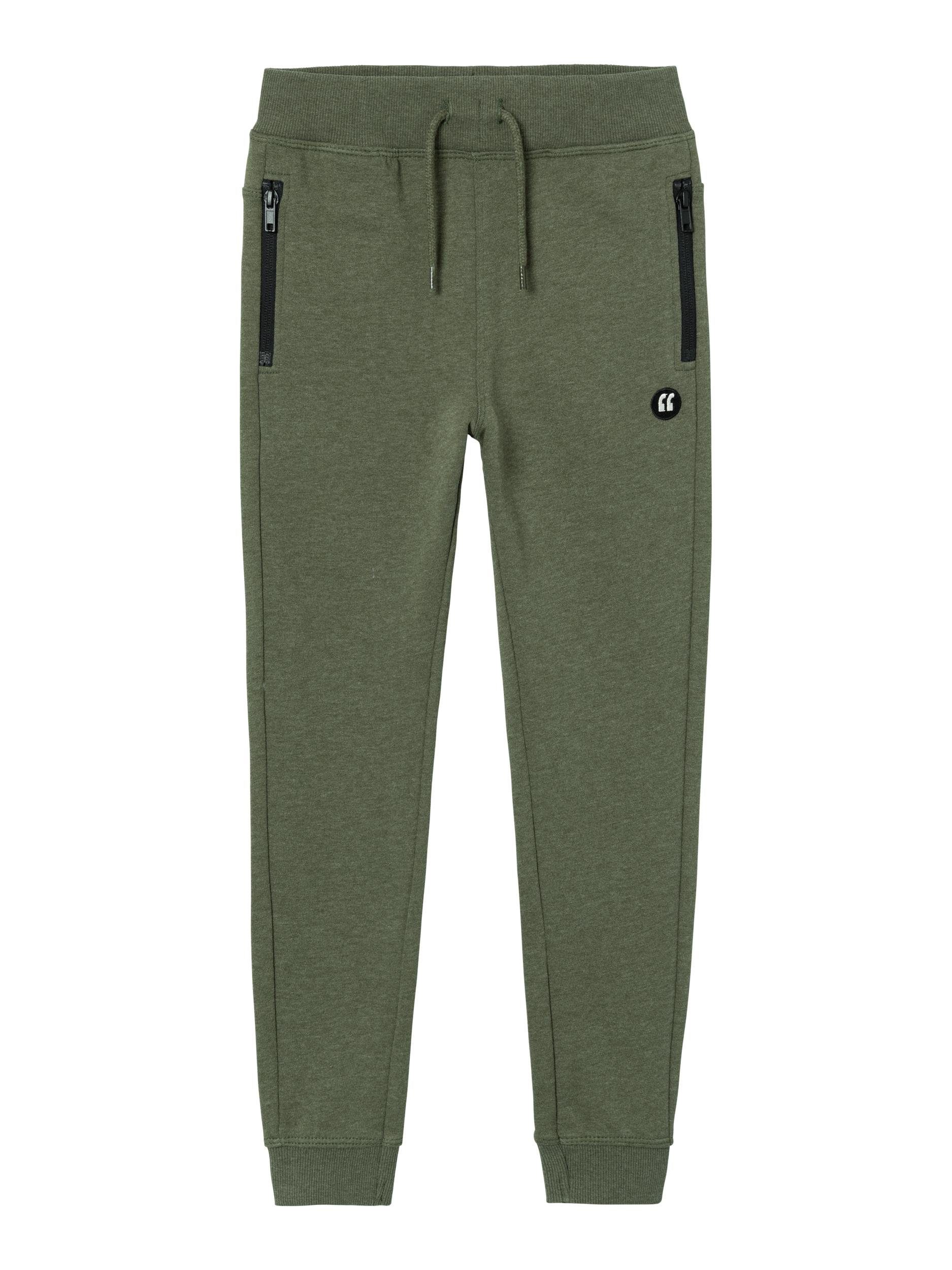 Name It Jogginghose NKMVIMO für Jungen mit Bündchen und Stretchkomfort unifarben, casual, regular fit, Baumwollmischung, Rundhals