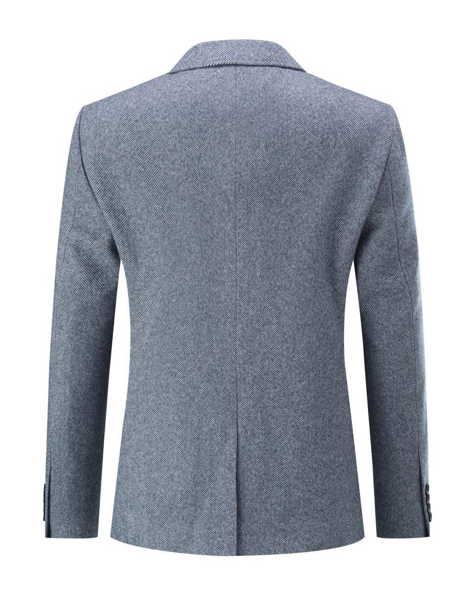 Allthemen Sakko im Slim Fit lässige Anzugjacke mit Streifen günstig online kaufen