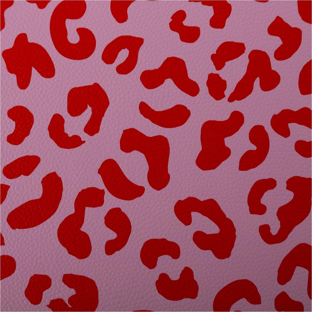 Swafing Stoff Happy Leo Kunstleder Rosa/Rot – robust & soft, Cherry Picking, abwaschbar