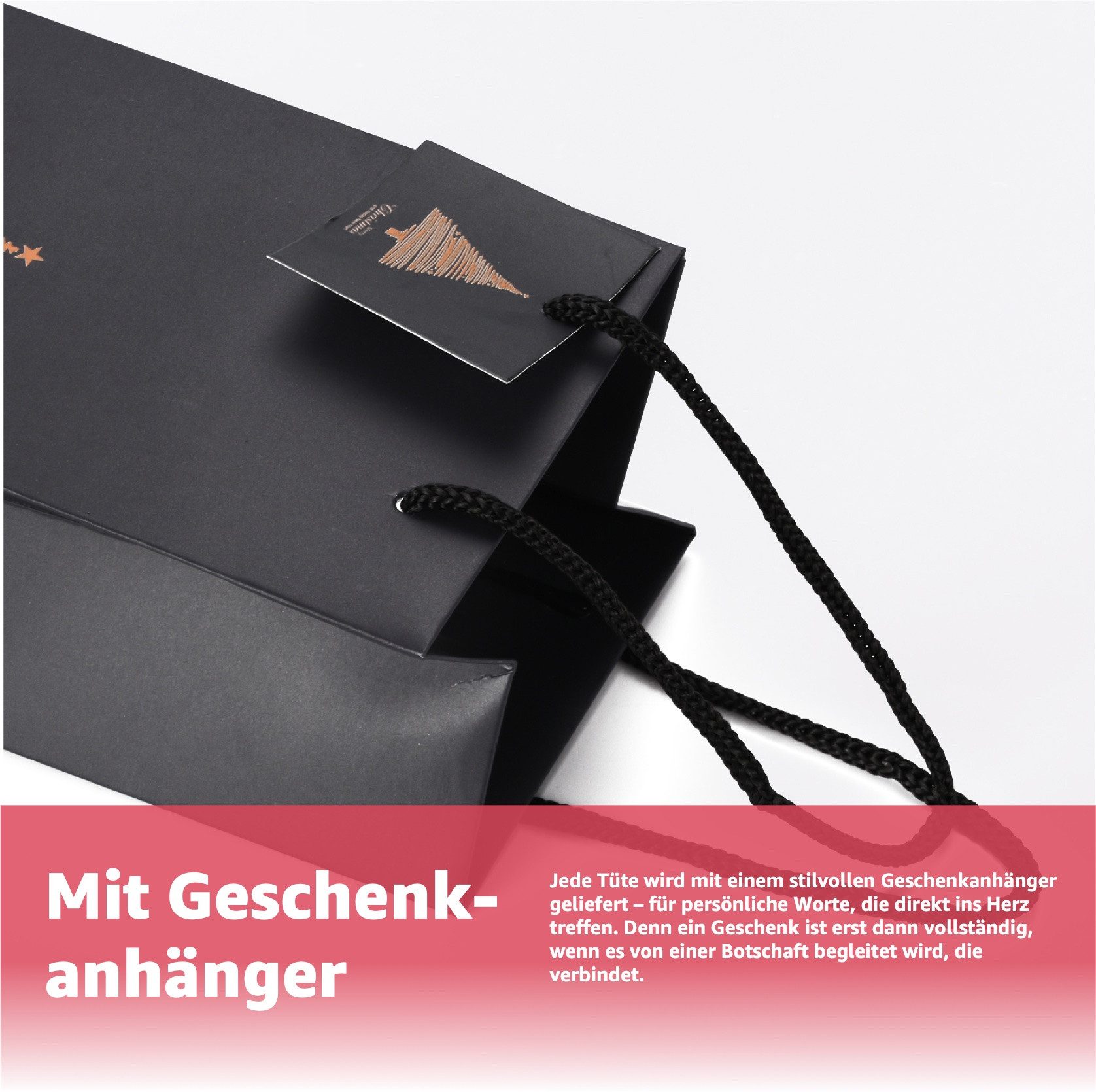 MerryXmas Aufbewahrungsbox 12x Flaschentüten für Weihnachten - Bottle Bag - Weintragetaschen (12er Set, 12 St., 12 Stück), für Weinflaschen