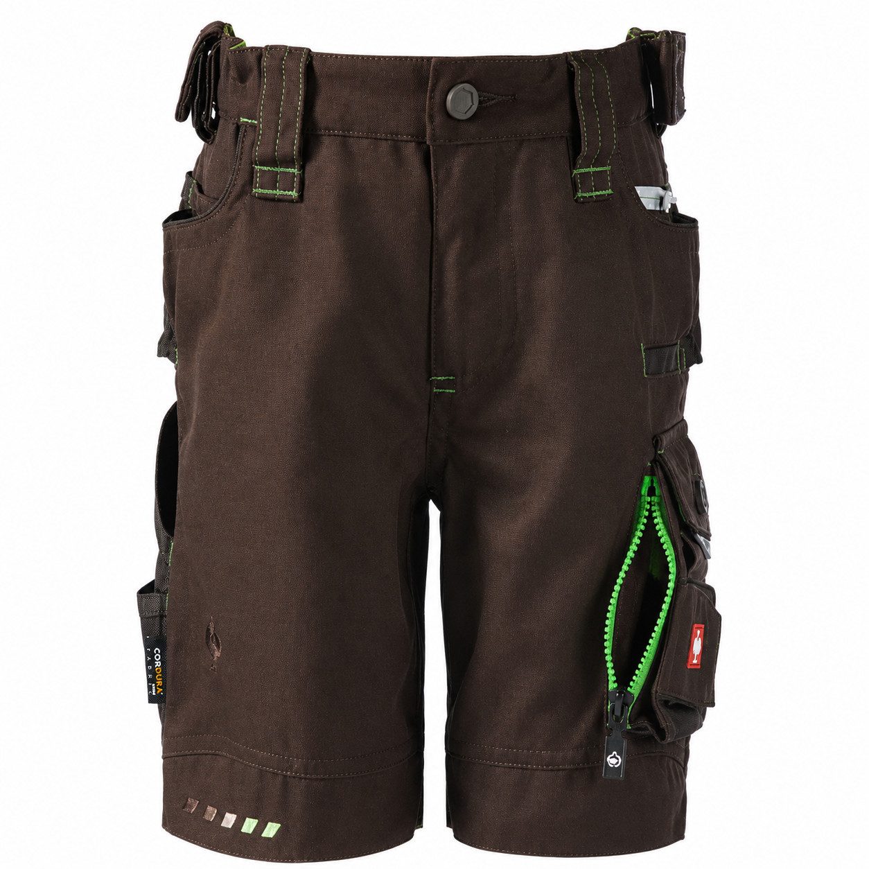 Shorts Strauss Short e.s.motion 2020, Kinder Farbe kastanie / seegrün