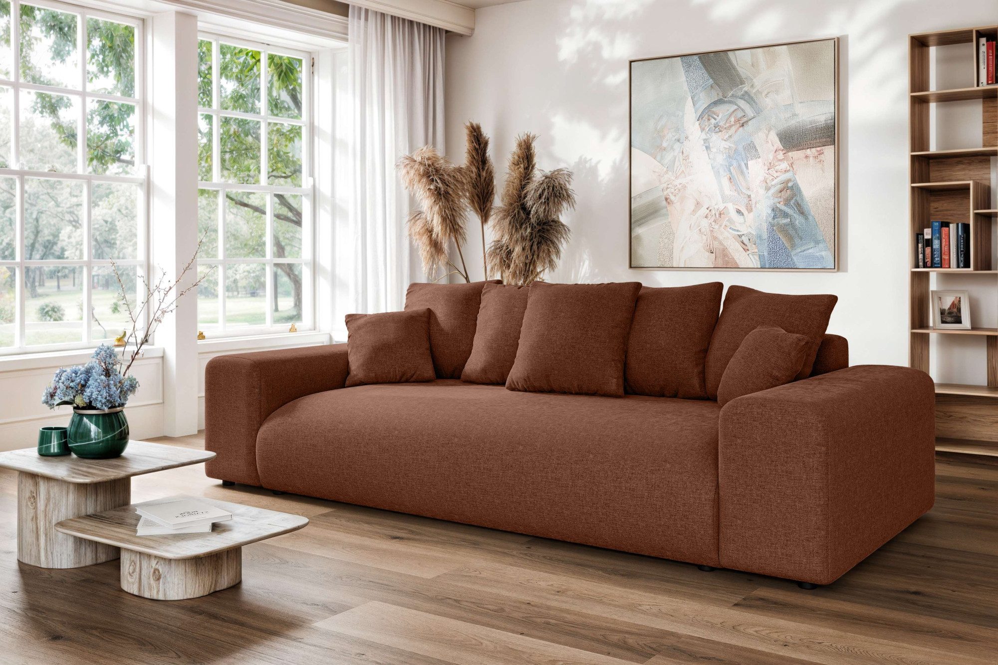 Home affaire Big-Sofa LAKESIDE 3-Sitzer Schlafsofa günstig online kaufen
