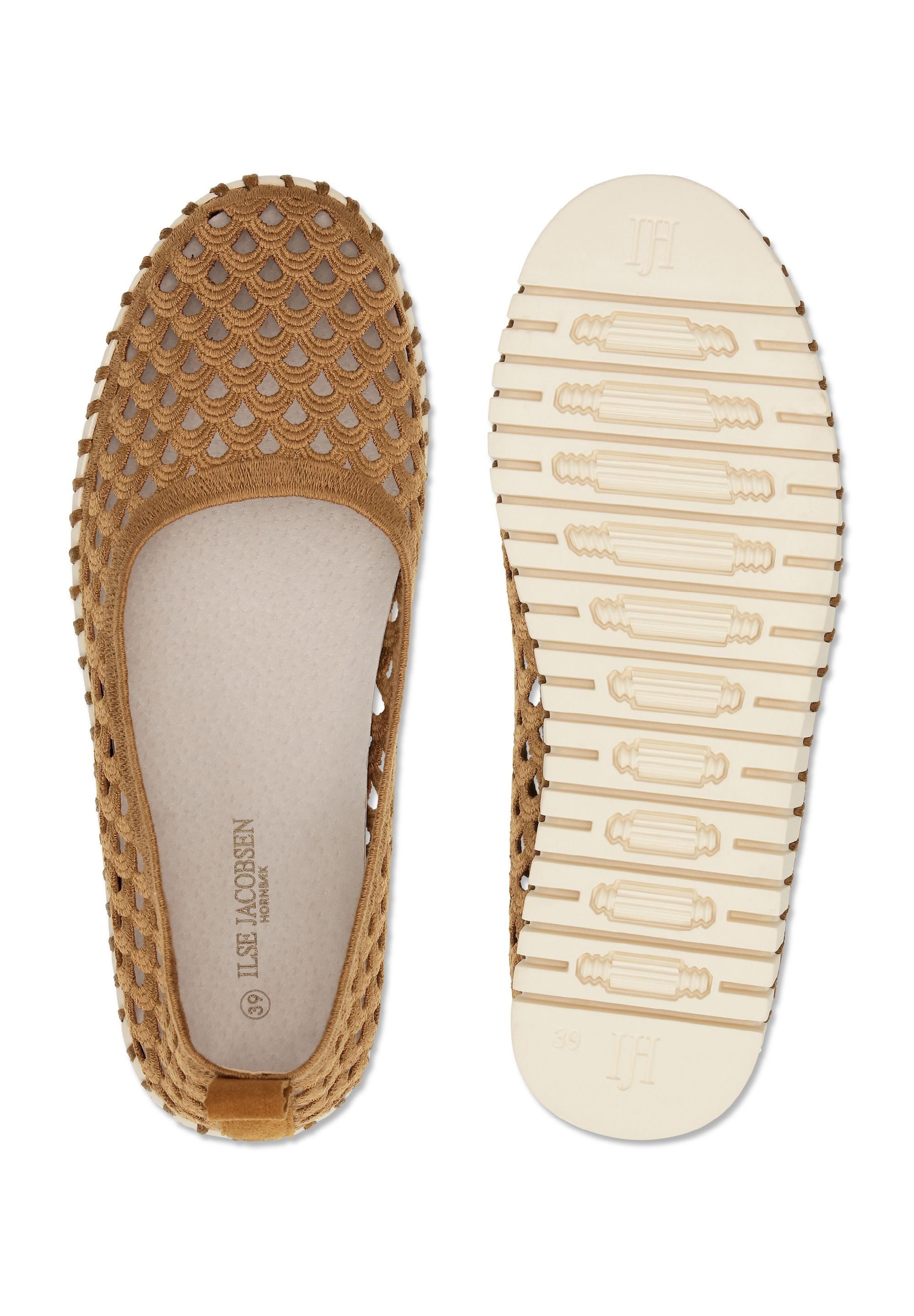 Ilse Jacobsen TULIP3479 Ballerina Tulip-Ballerina, gestickt, flexibel, recycelt, klebstofffrei, bequem