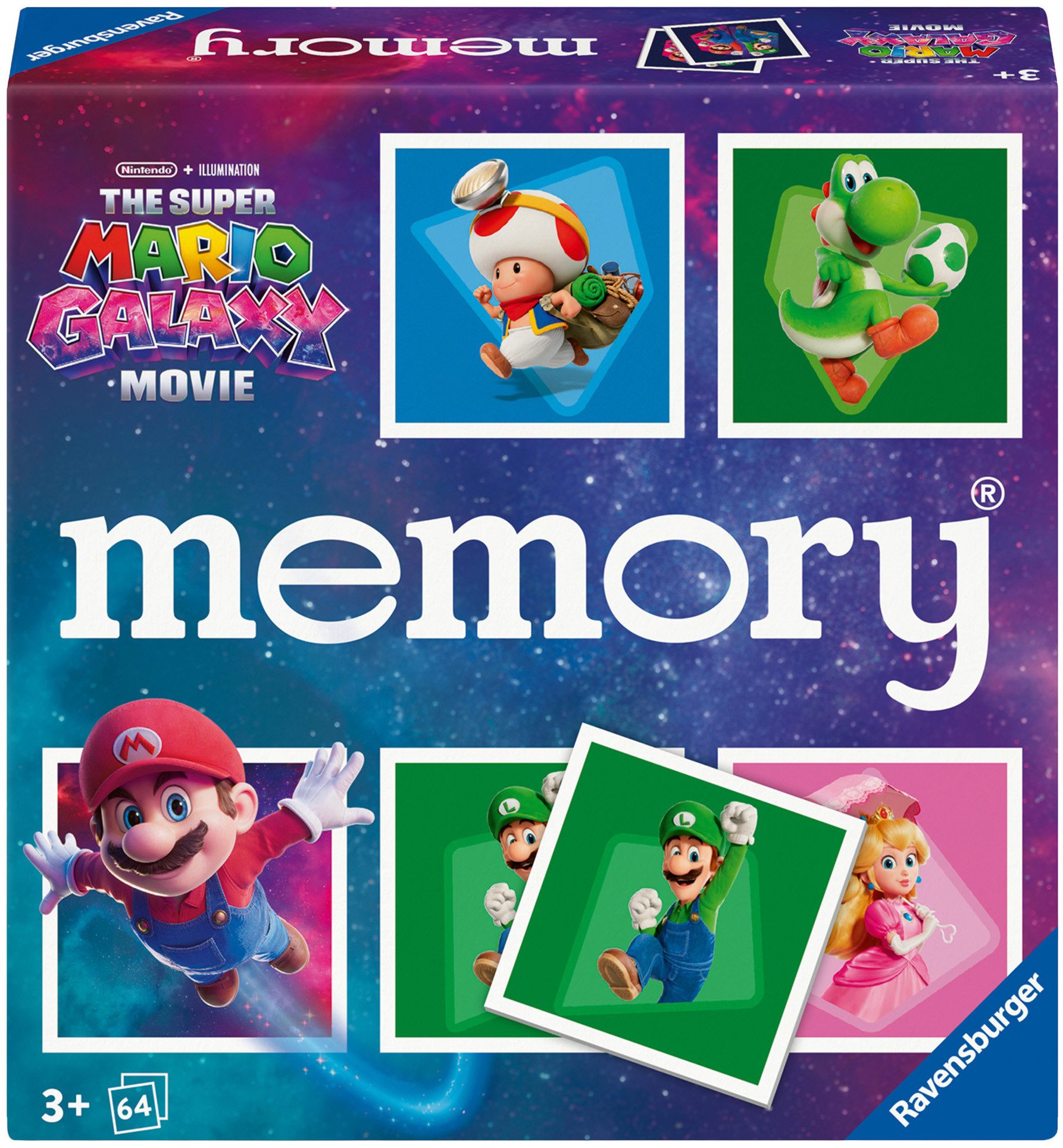 Ravensburger Spiel memory® The Super Mario Galaxy Movie, Gesellschaftsspiel & Brettspiel, Made in Europe