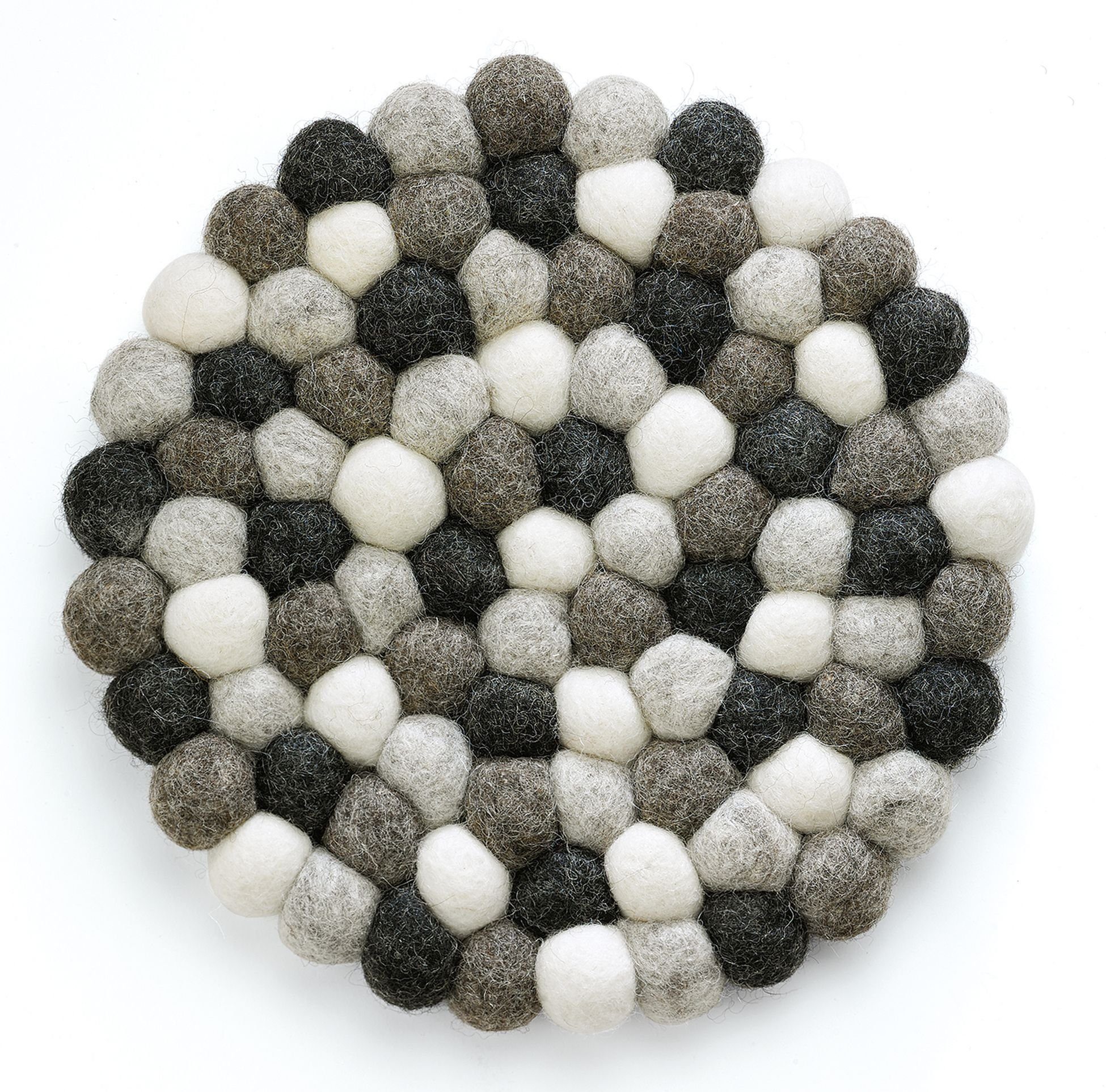 Cilio Getränkeuntersetzer Untersetzer Rund 21cm Schafwolle bis 100 Grad Cilio Farbe: grau 469899