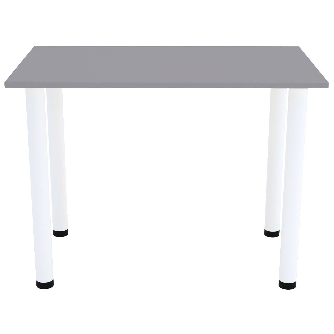 Esstisch, AKKE Beinen mit Bürotisch Esszimmertisch Light 2mm Küchentisch weißen Graphite PVC
