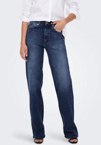 ONLY High-waist-Jeans ONLJUICY HW WIDE DNM ...