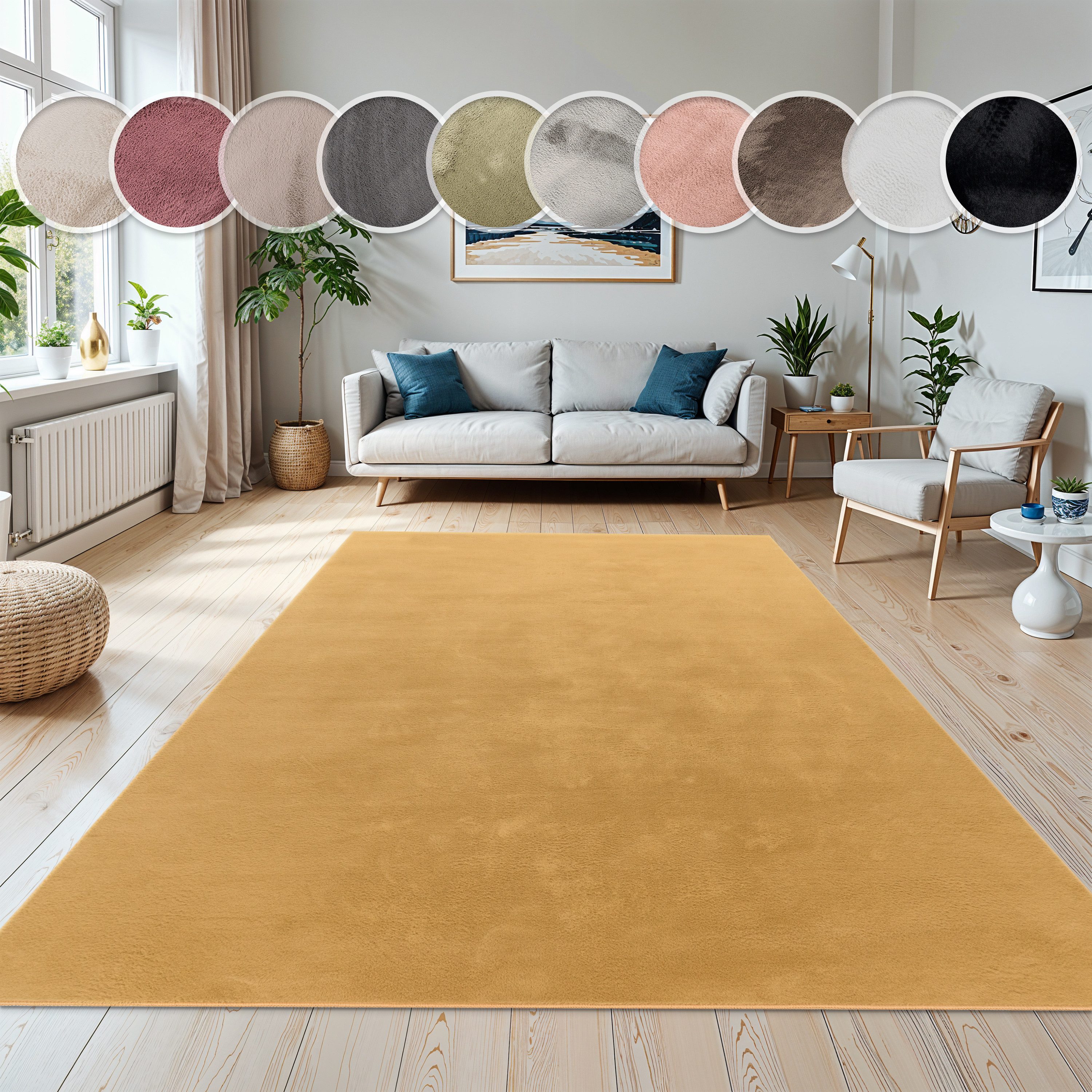 Paco Home Fellteppich Kunstfell Soft 380, rechteckig, Höhe: 14 mm, Langflor günstig online kaufen