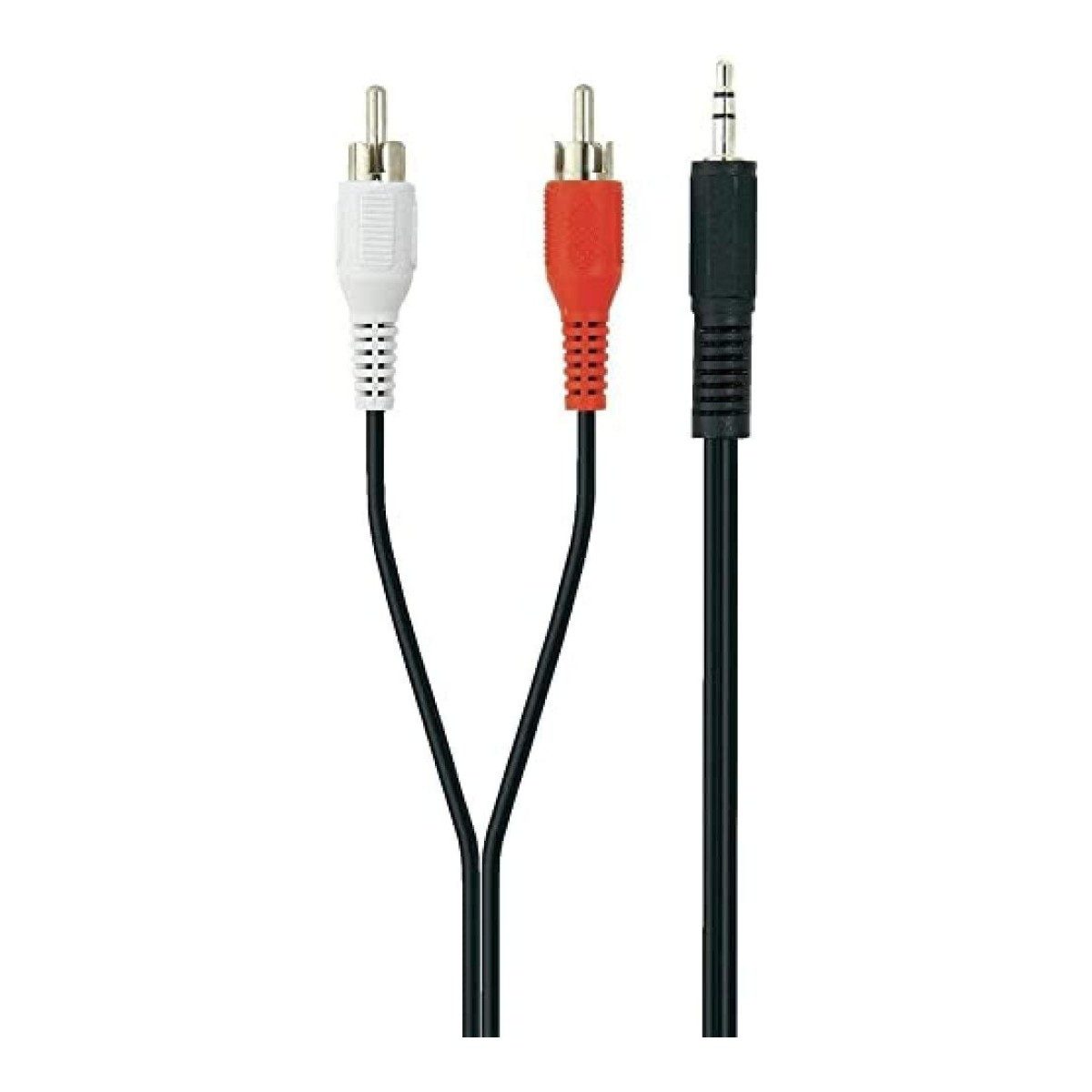 Belkin Belkin Audiokabel 3,5 mm Klinke auf 2x Cinch 5 m Schwarz Adapter, 5 cm, Y Splitter Kabel Klinkenstecker Verteiler 5m