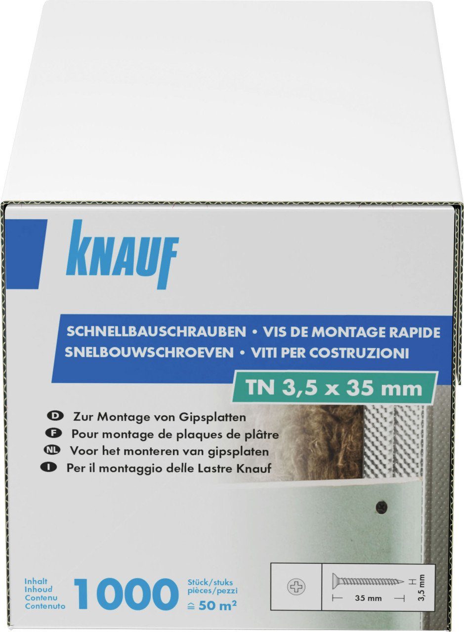 KNAUF Trockenbauschrauber Knauf Schnellbauschrauben mm, 1, 3,5 1000 PH 35 x