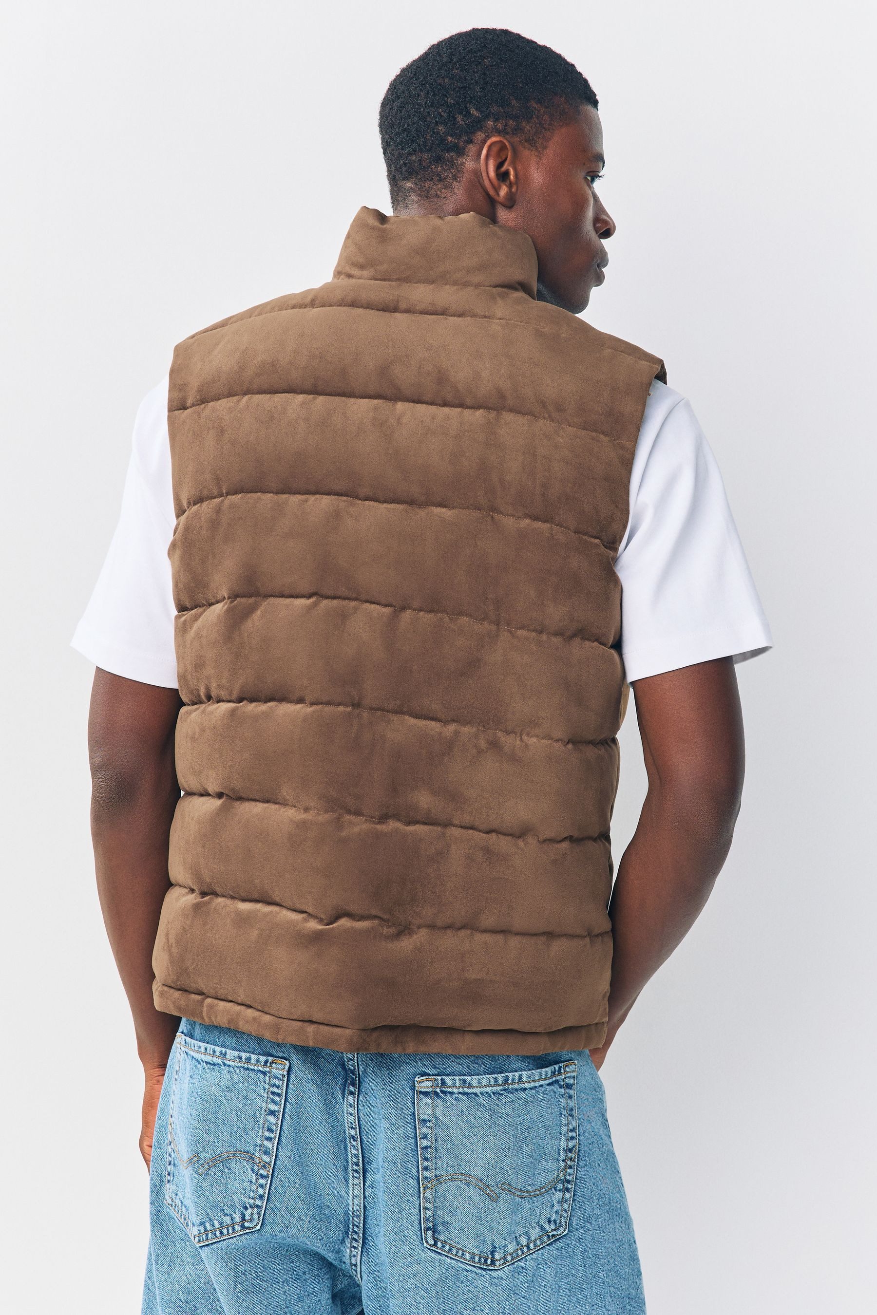 Next Steppweste Steppweste aus Velourskunstleder (1-tlg) günstig online kaufen