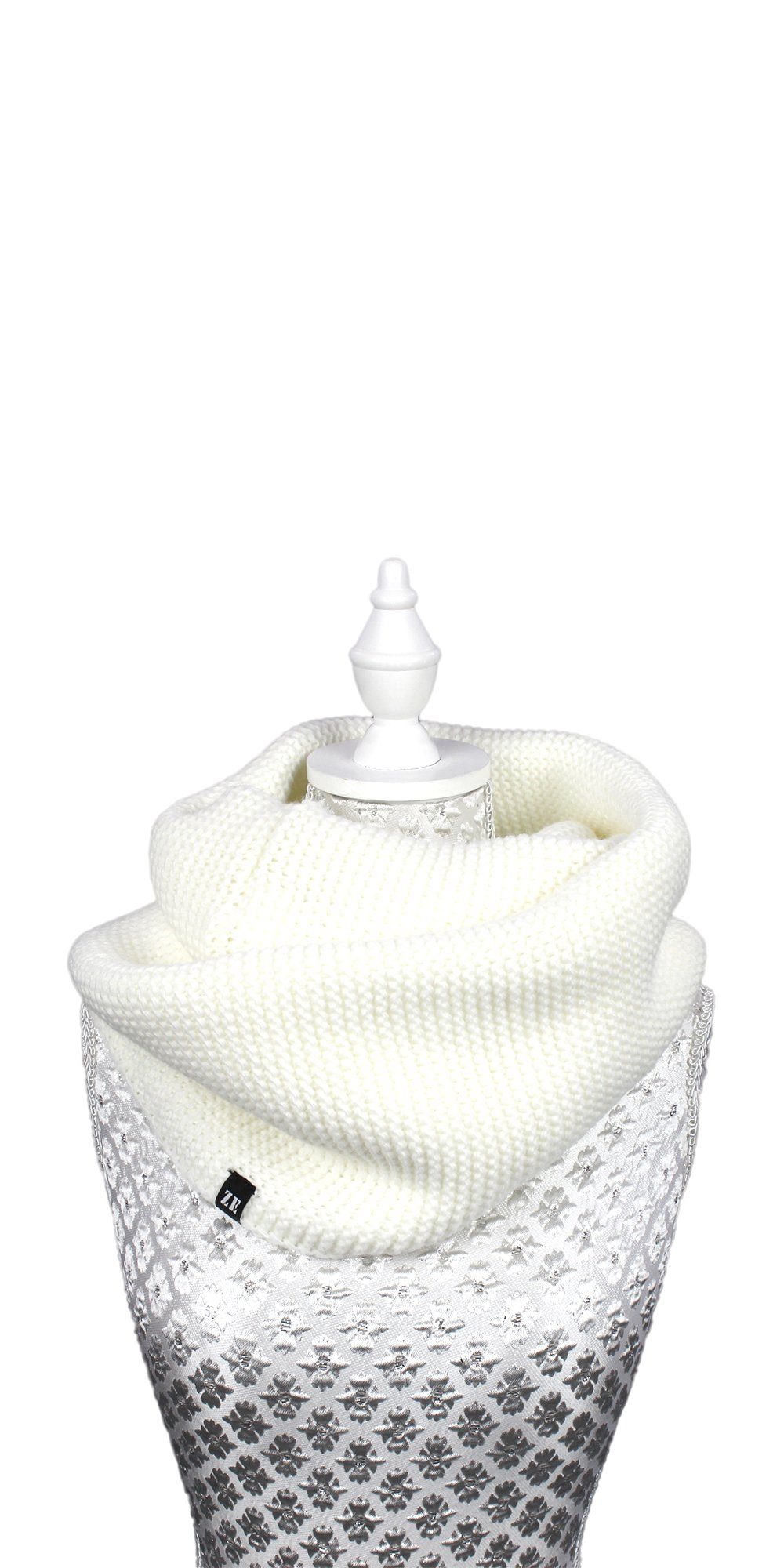 ZEBRO Strickschal Strick-Loop in Feinstrick, mit Kaschmir günstig online kaufen