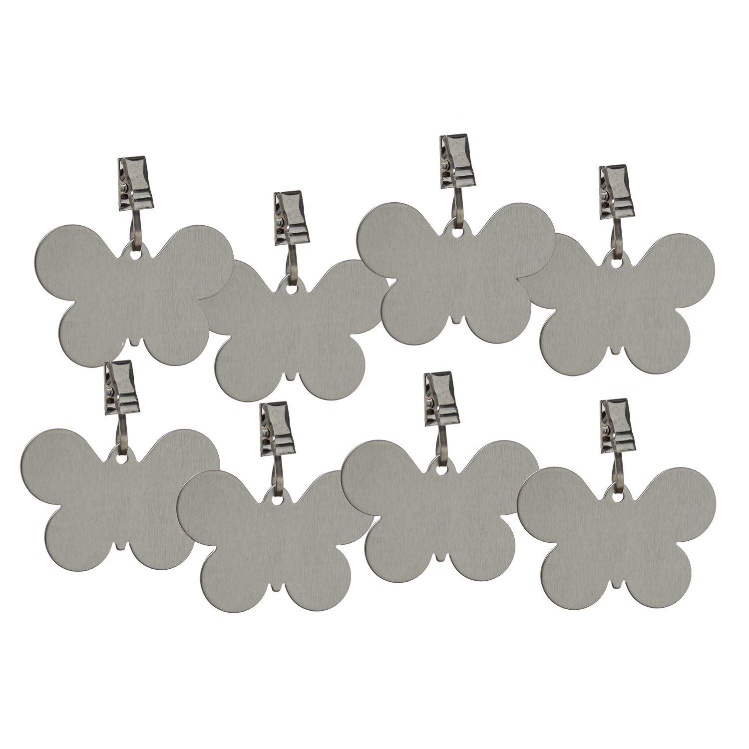 MARELIDA Tischtuchklammer Tischdeckenbeschwerer SCHMETTERLING Tischtuchgewichte Edelstahl 8St., (8-tlg)