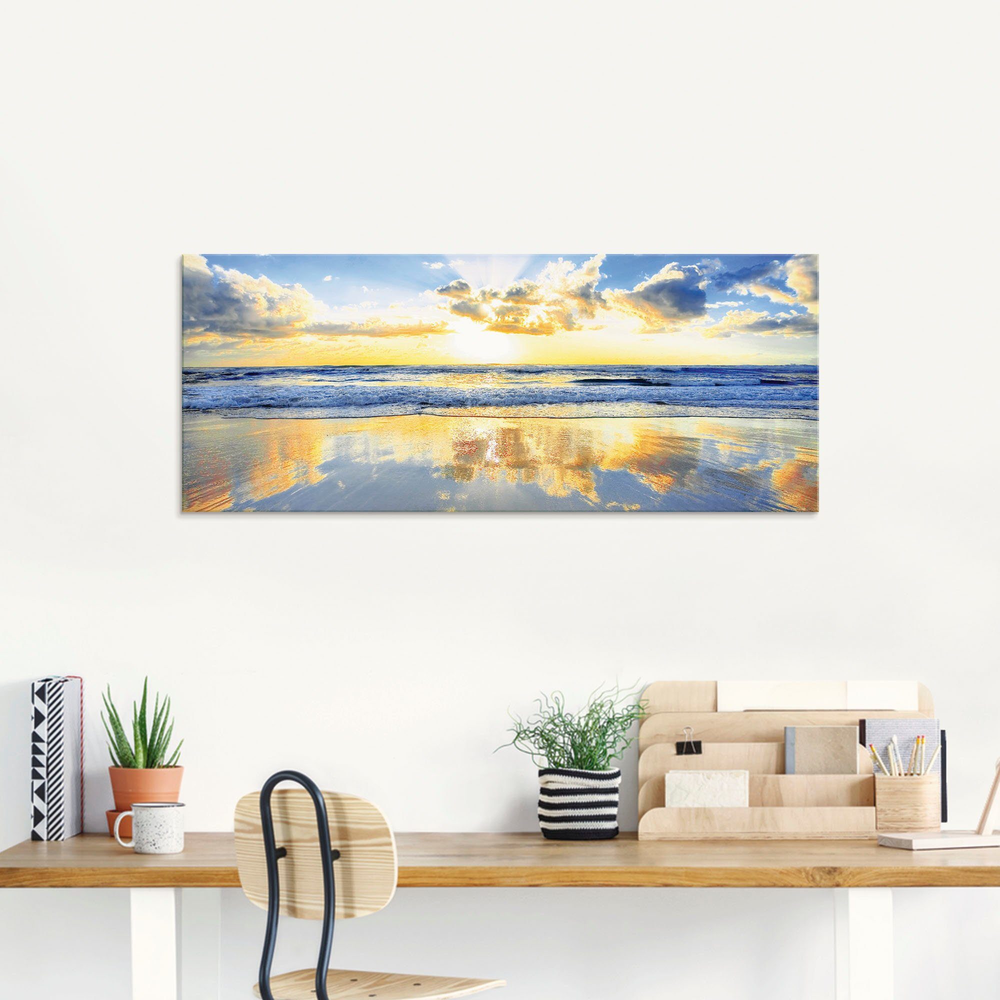 Artland Glasbild Sonnenaufgang über dem Ozean, günstig online kaufen