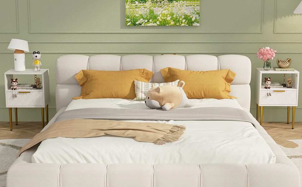 JEOBEST Nachttisch Nachtschrank Beistelltisch mit 1 Schublade und 1 Offenem günstig online kaufen