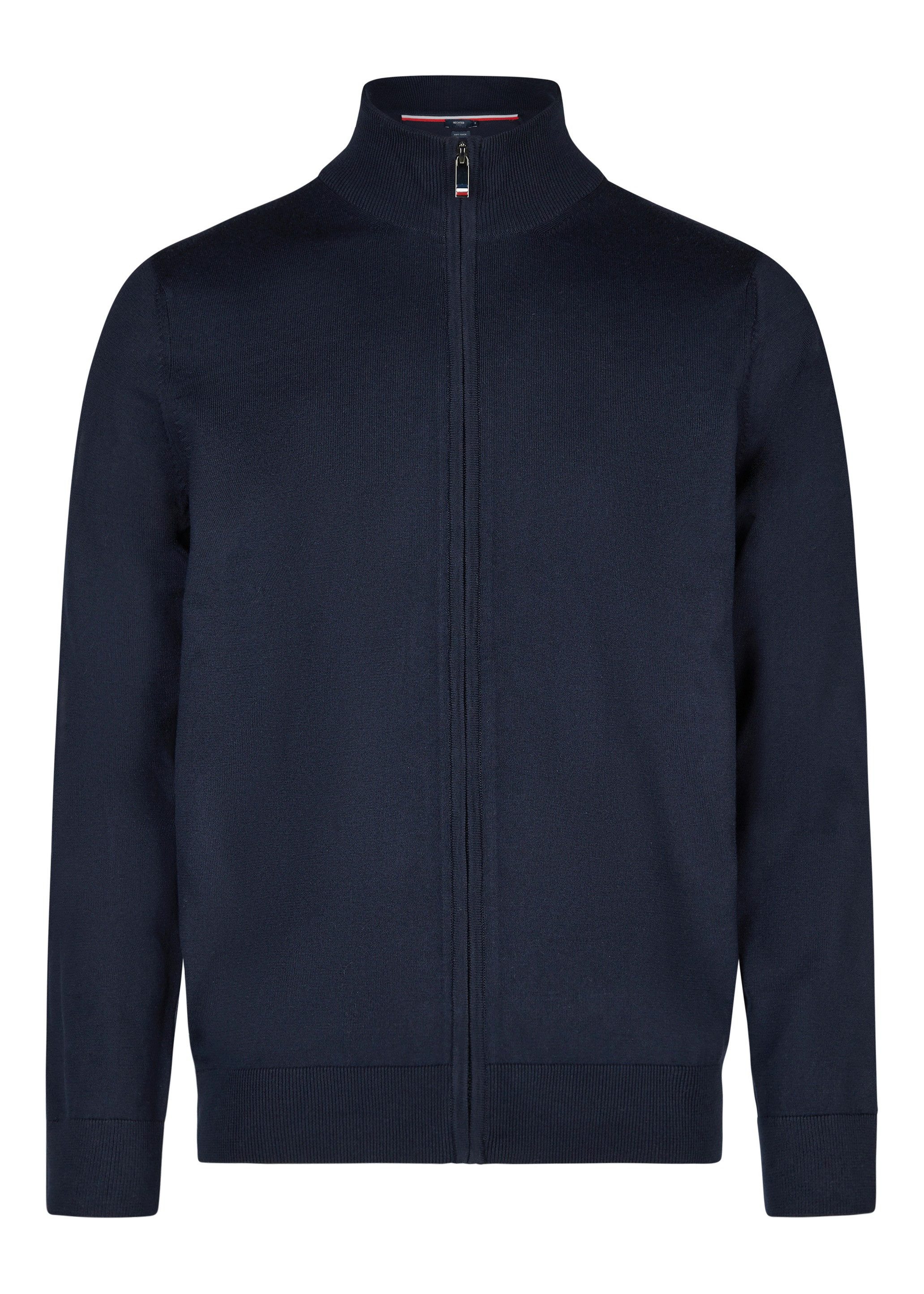 Strickjacke mit Stehkragen