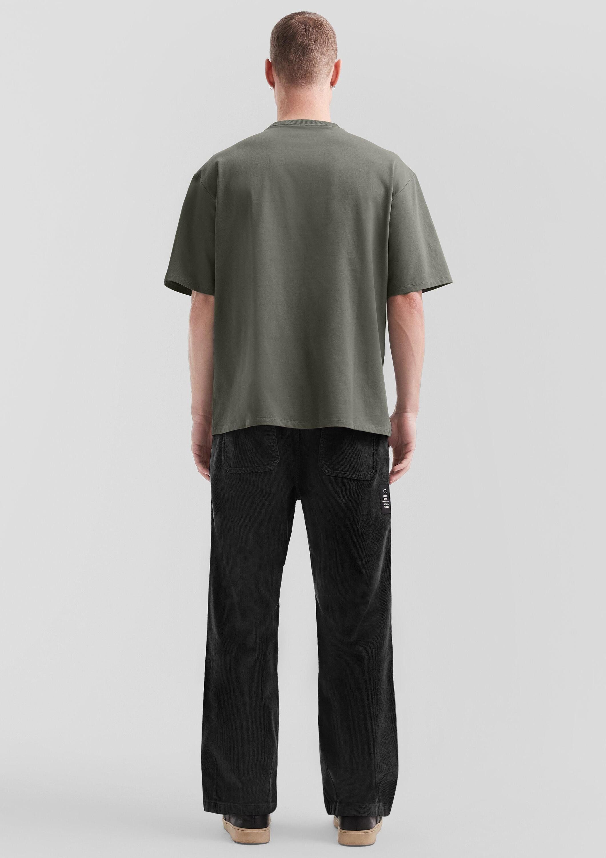 QS Kurzarmshirt T-Shirt T-Shirt mit Brusttasche