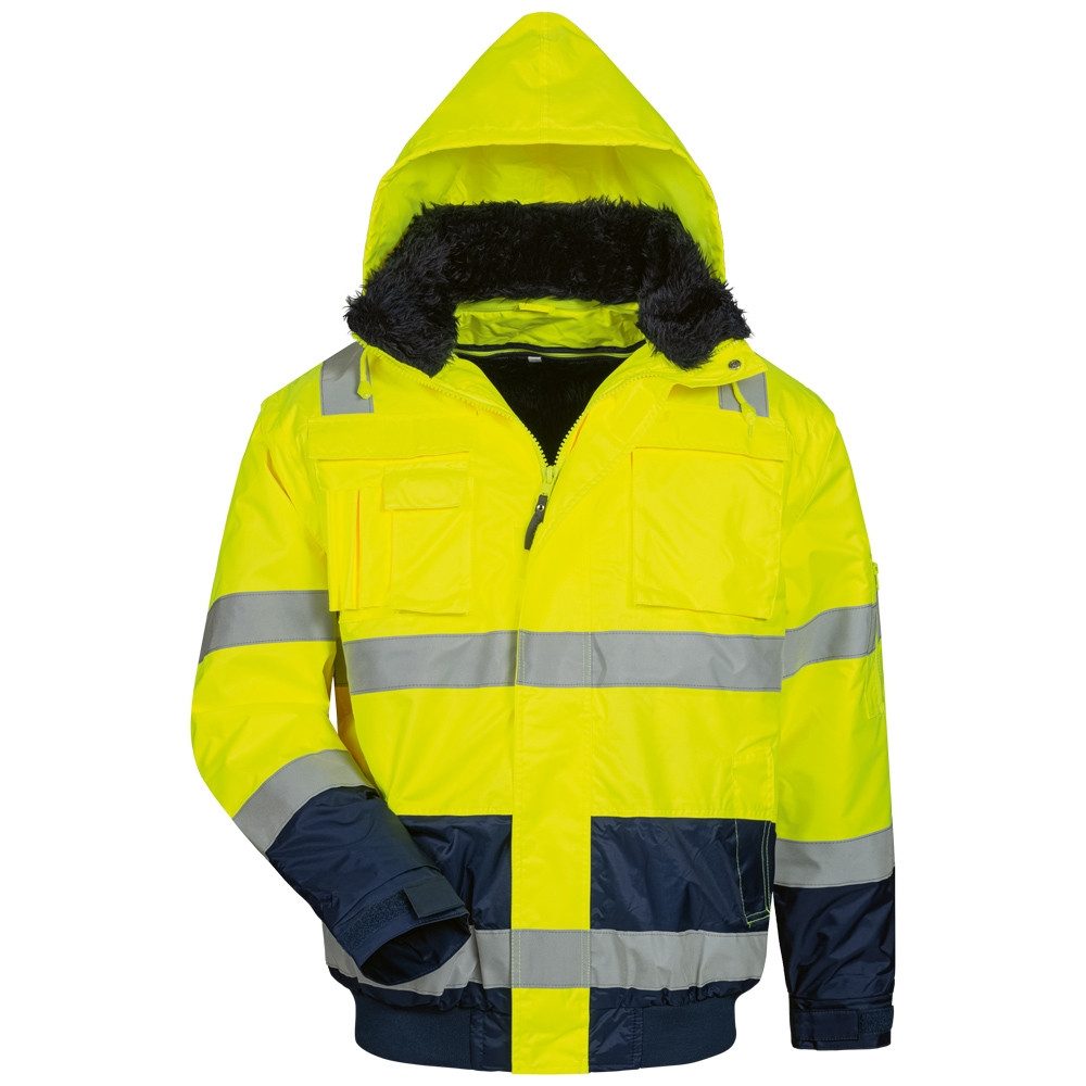 Elysee Schutzjacke ARTHUR Warnschutz Pilotjacke gelb/marine ELYSEE®, EN ISO 20471 Gr.XXX