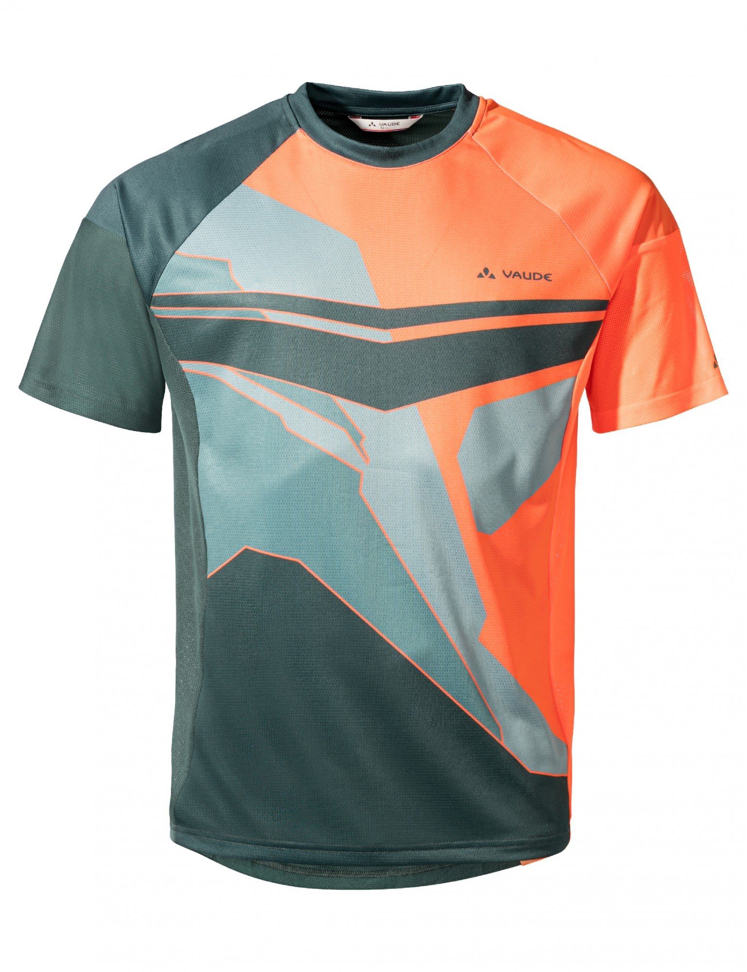 VAUDE T-Shirt Vaude Mens Moab Herren T-shirt Orange Neon Kurzarm-Shirt Vi