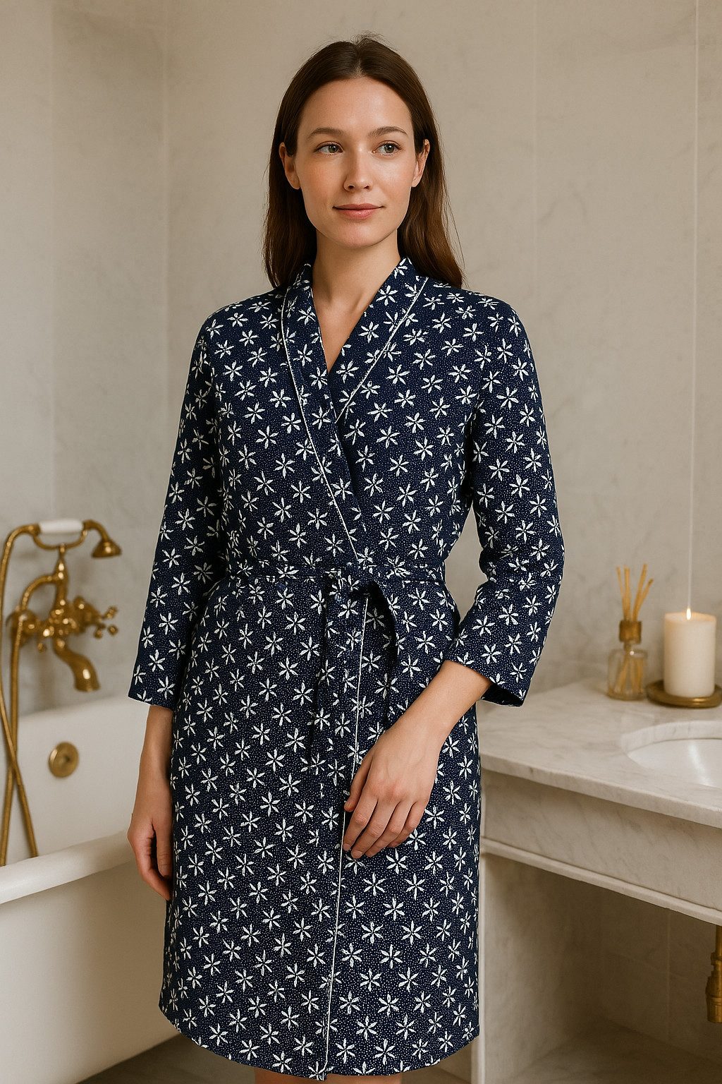 Indradanush Damenbademantel Kimono Bademantel für Damen günstig online kaufen