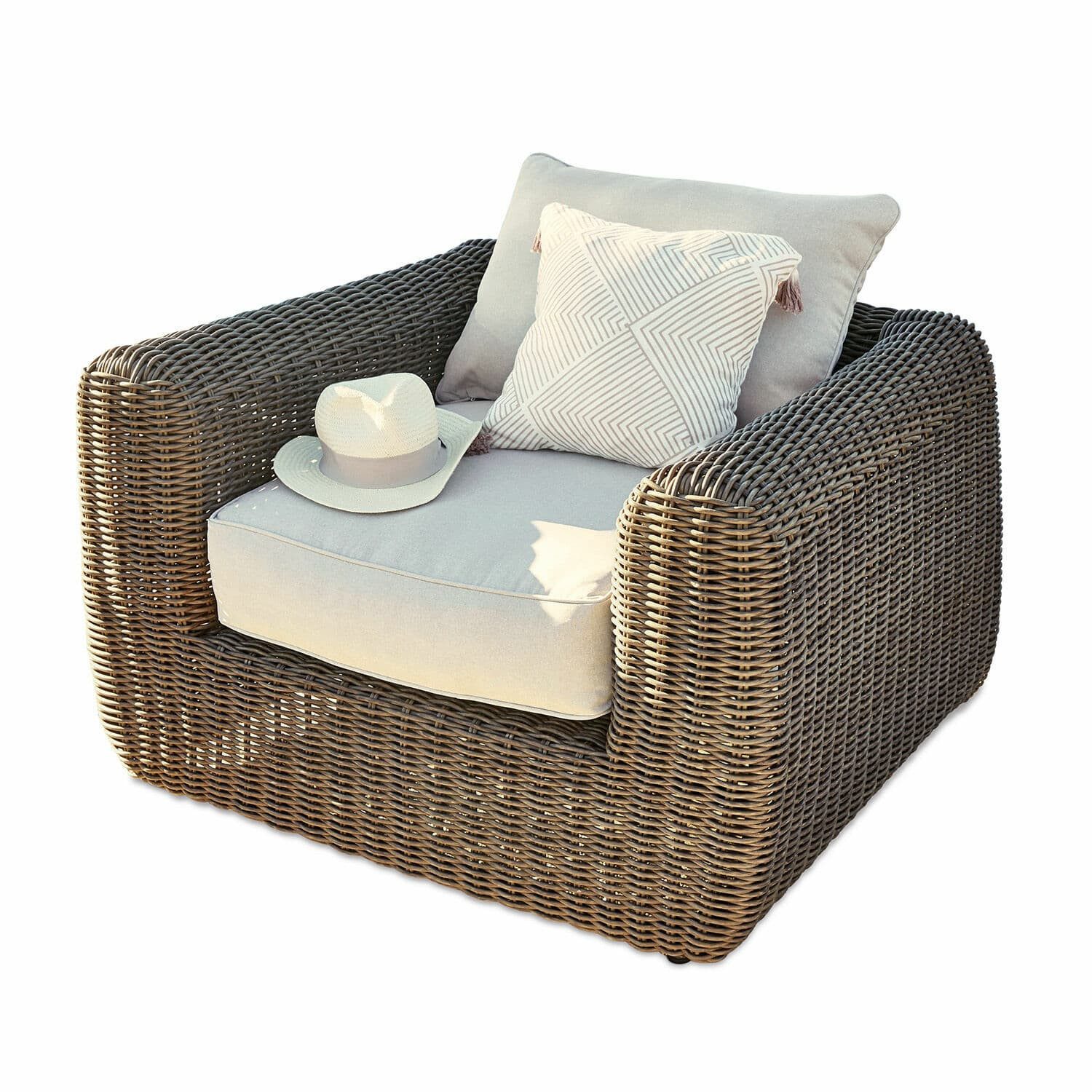 Mirabeau Gartensessel Sessel Bogdanne braun/creme