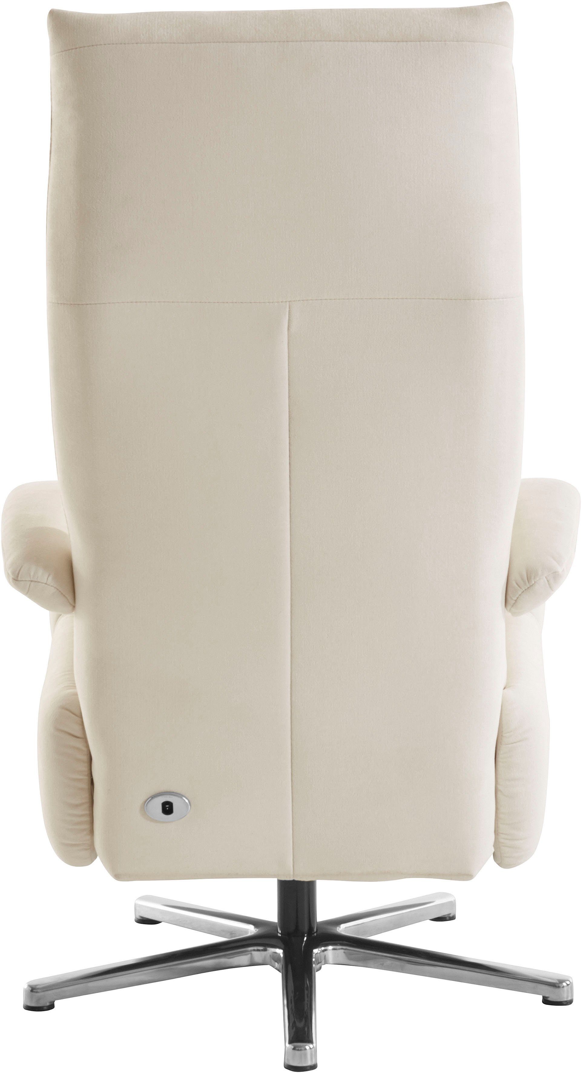 sit&more TV-Sessel Tycoon mit Kopfteilverstellung und 360° Drehfunktion, wahlweise manuell oder elektrischer Funktion, auch mit Akku (kabellos)