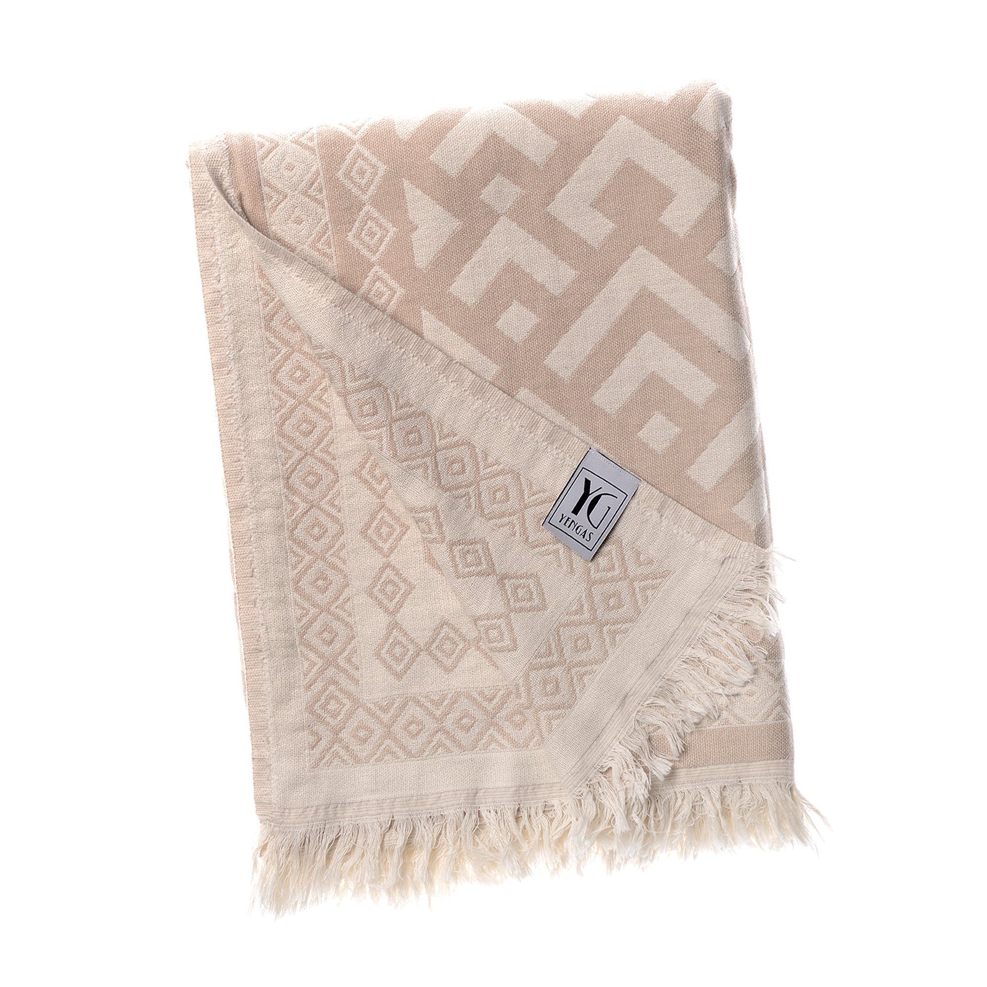 Wohndecke YENGAS Sofadecke, 100 % Baumwolle, günstig online kaufen