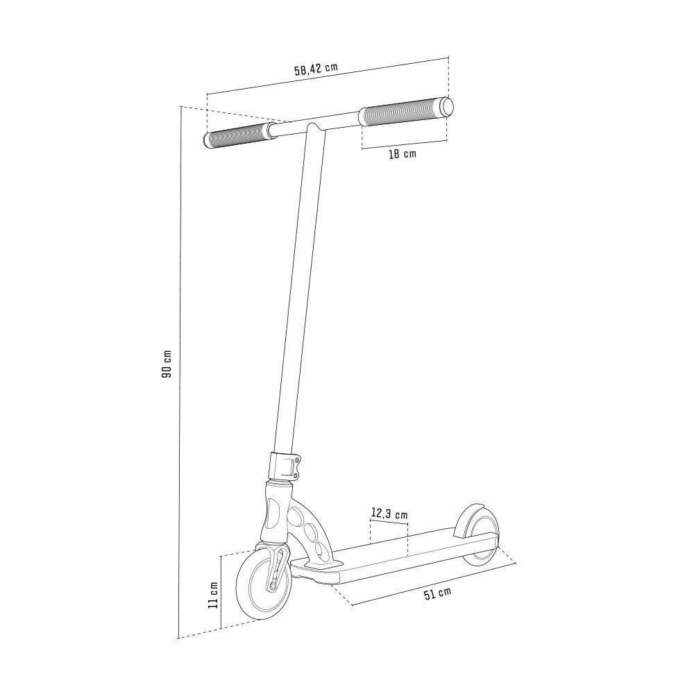 Madd Stuntscooter MGP Madd Gear VX10 Nitro Stunt-Scooter H=90cm weiss (23218)