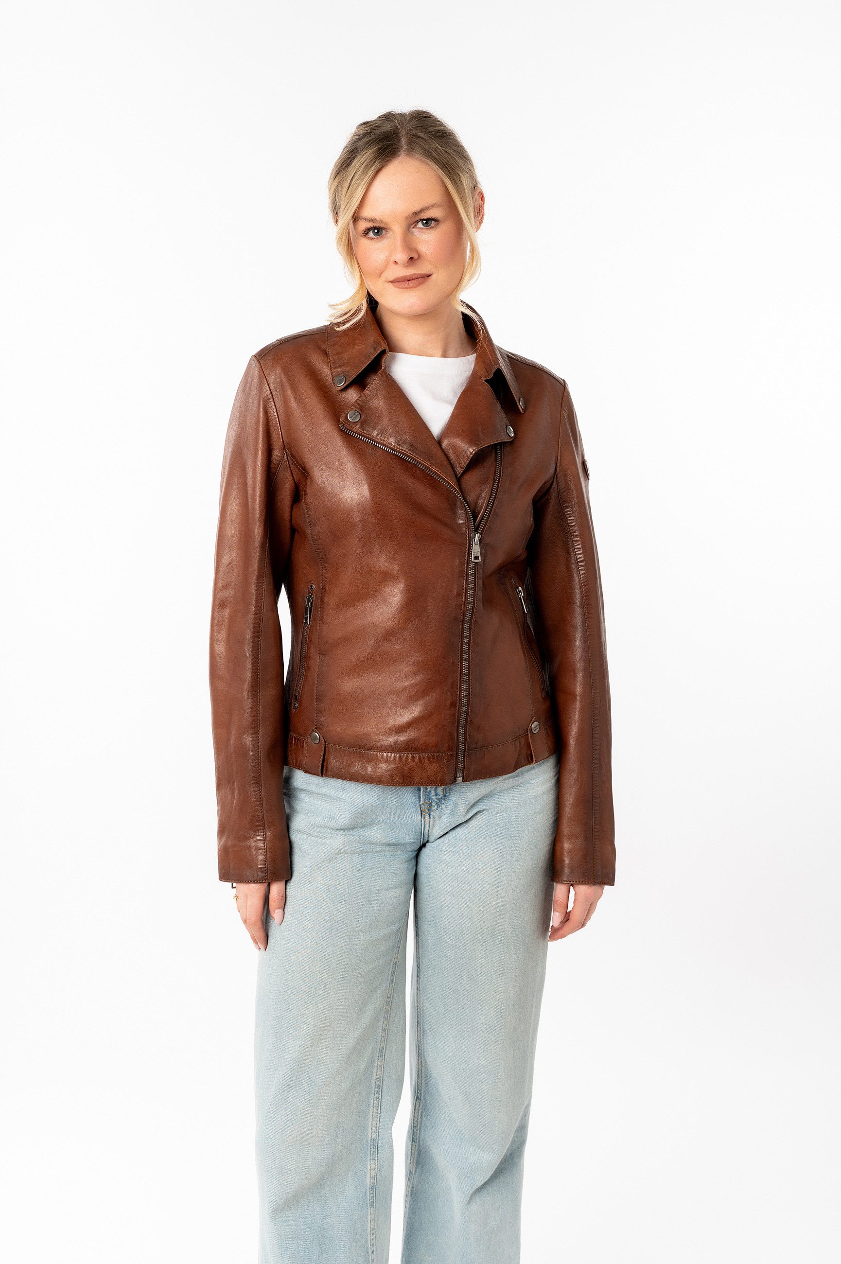 Mauritius Lederjacke MWFarah mit Reverskragen günstig online kaufen