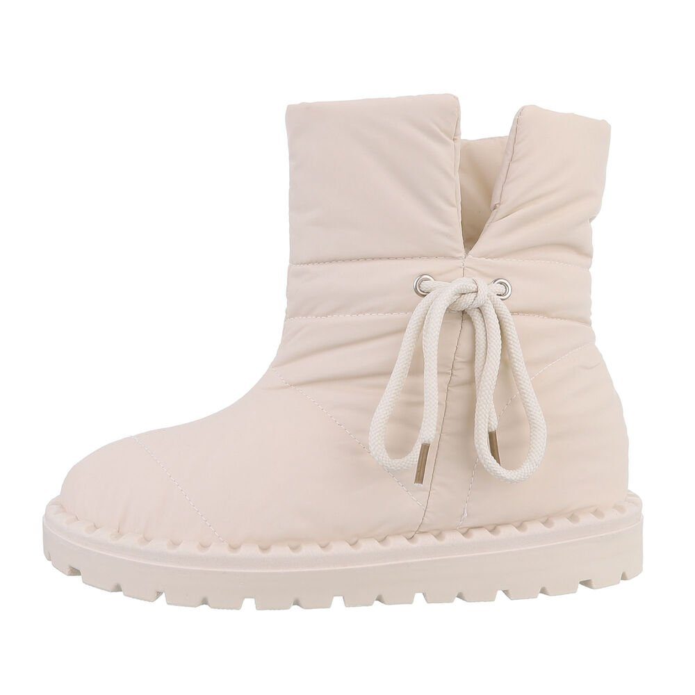Ital-Design Damen Snowboots Freizeit Snowboots Flach Flache Stiefeletten in günstig online kaufen