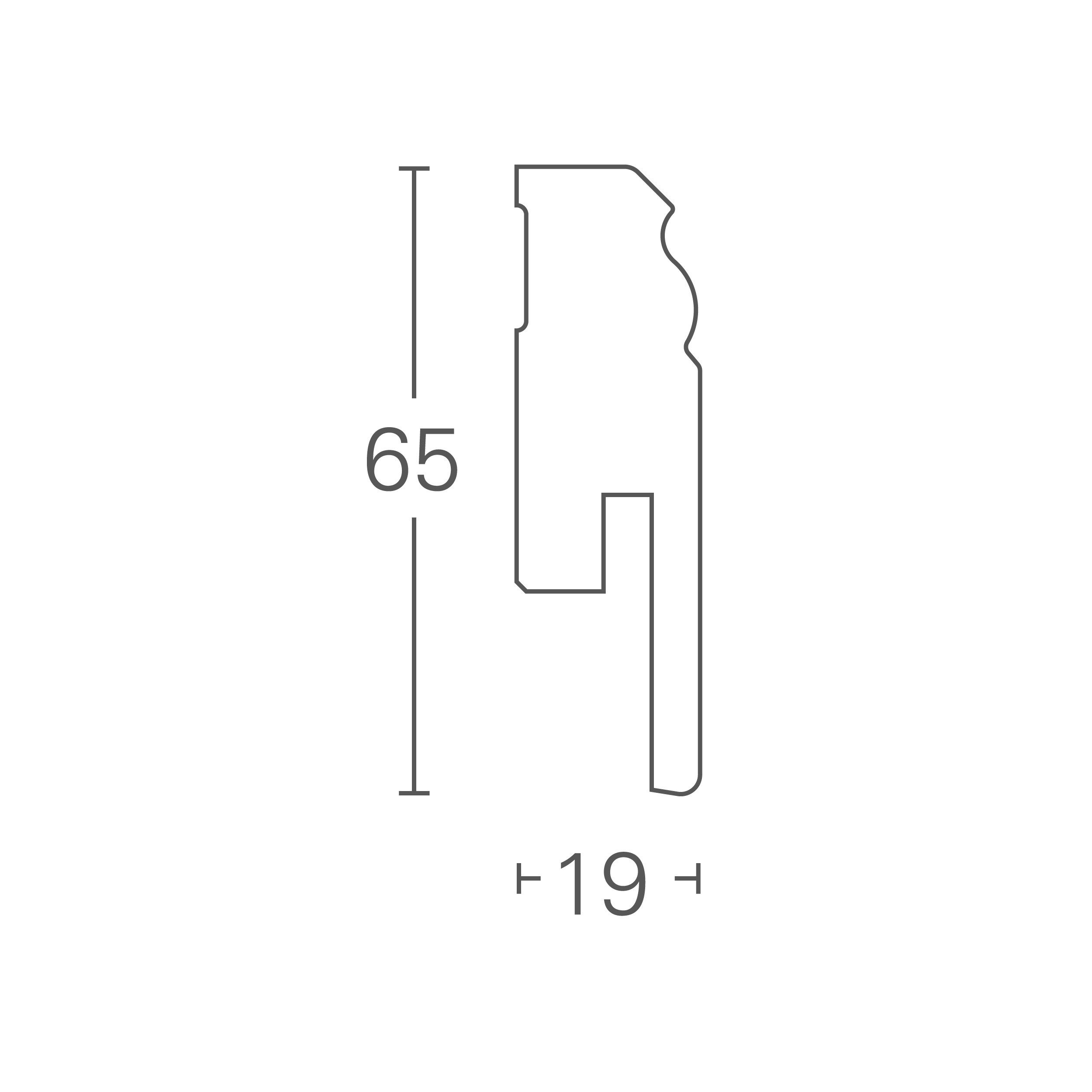 PARADOR Sockelleiste Hl 1 Uni weiß D002, L: 220 cm, H: 6.5 cm, Made in Germany, 1-St., Nachhaltig, Angelehnt an Farbton RAL9016, Verwindungsfrei, hochwertiger MDF-Kern